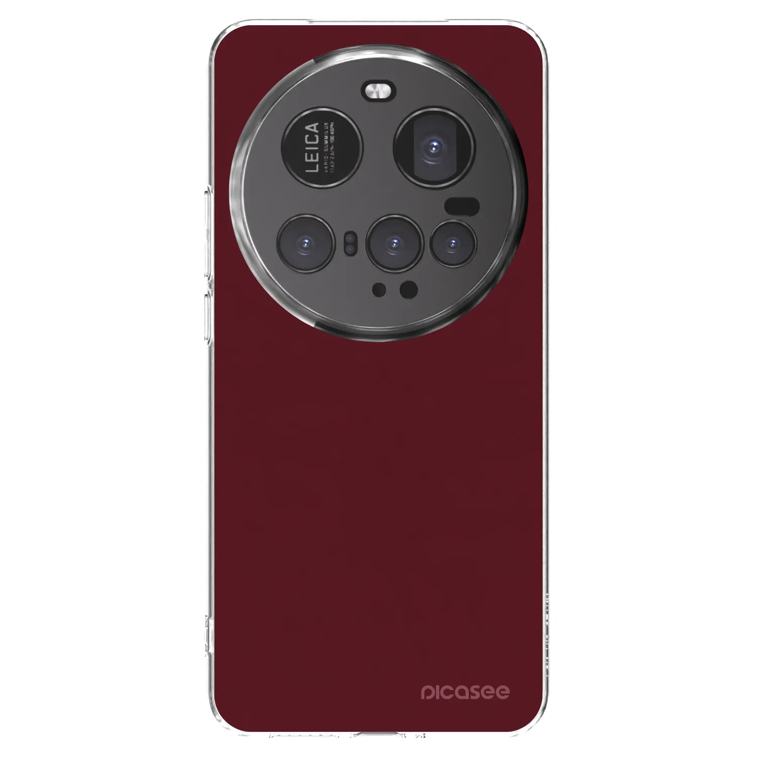Picasee Xiaomi 15 Ultra Hülle - Transparentes Silikon - Burgundy red