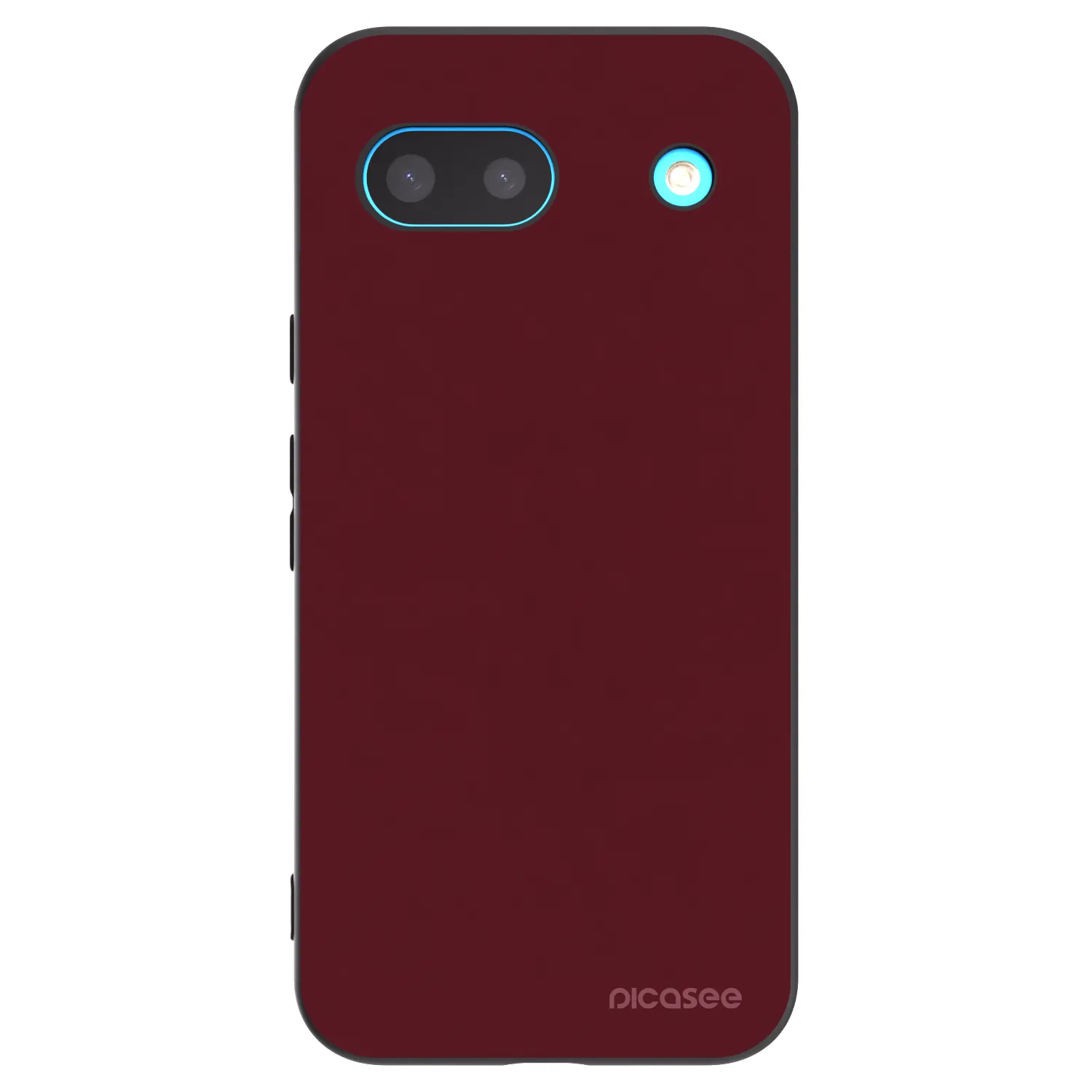 Picasee Google Pixel 8 Hülle - Schwarzes Silikon - Burgundy red