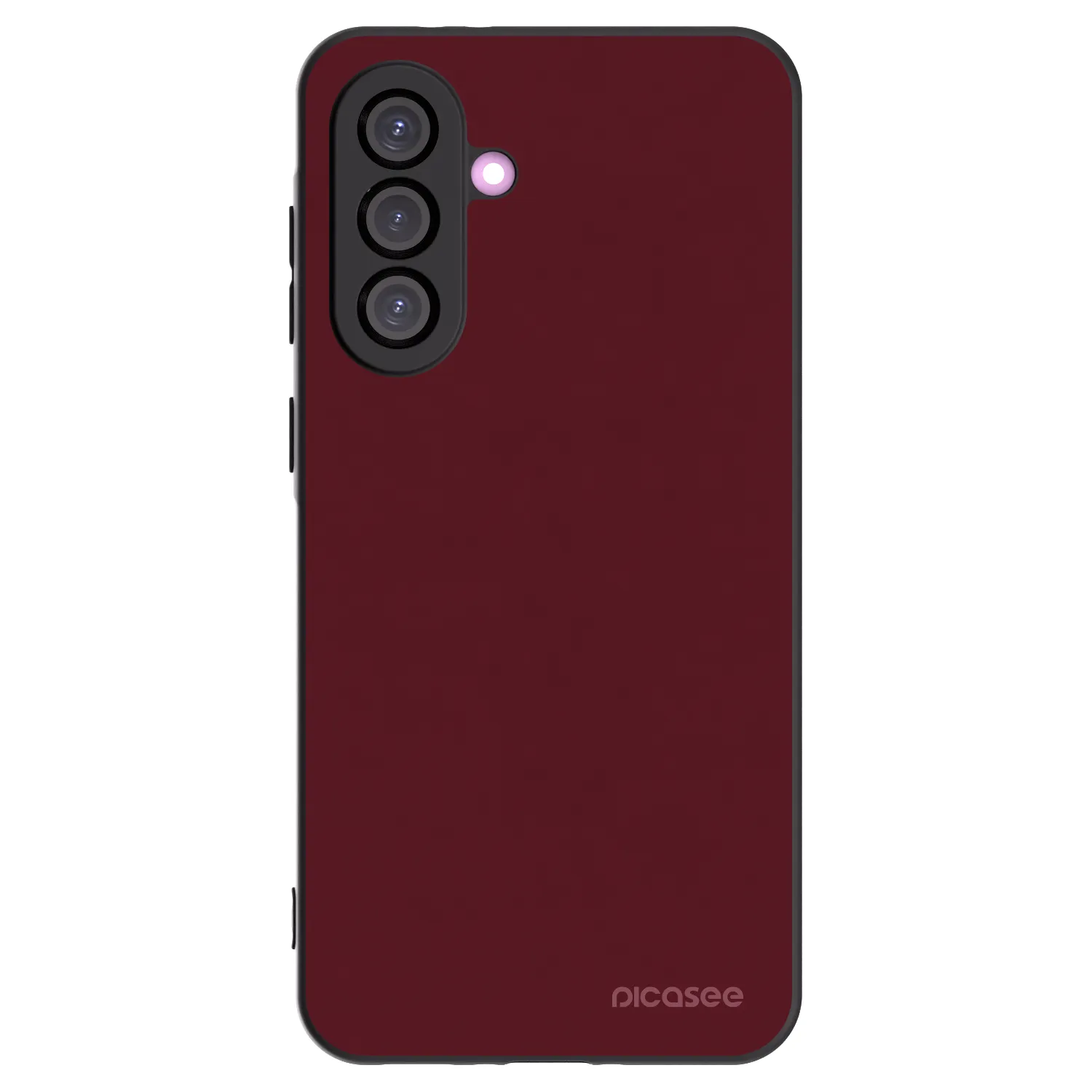 Picasee Samsung Galaxy A36 5G Hülle - Schwarzes Silikon - Burgundy red