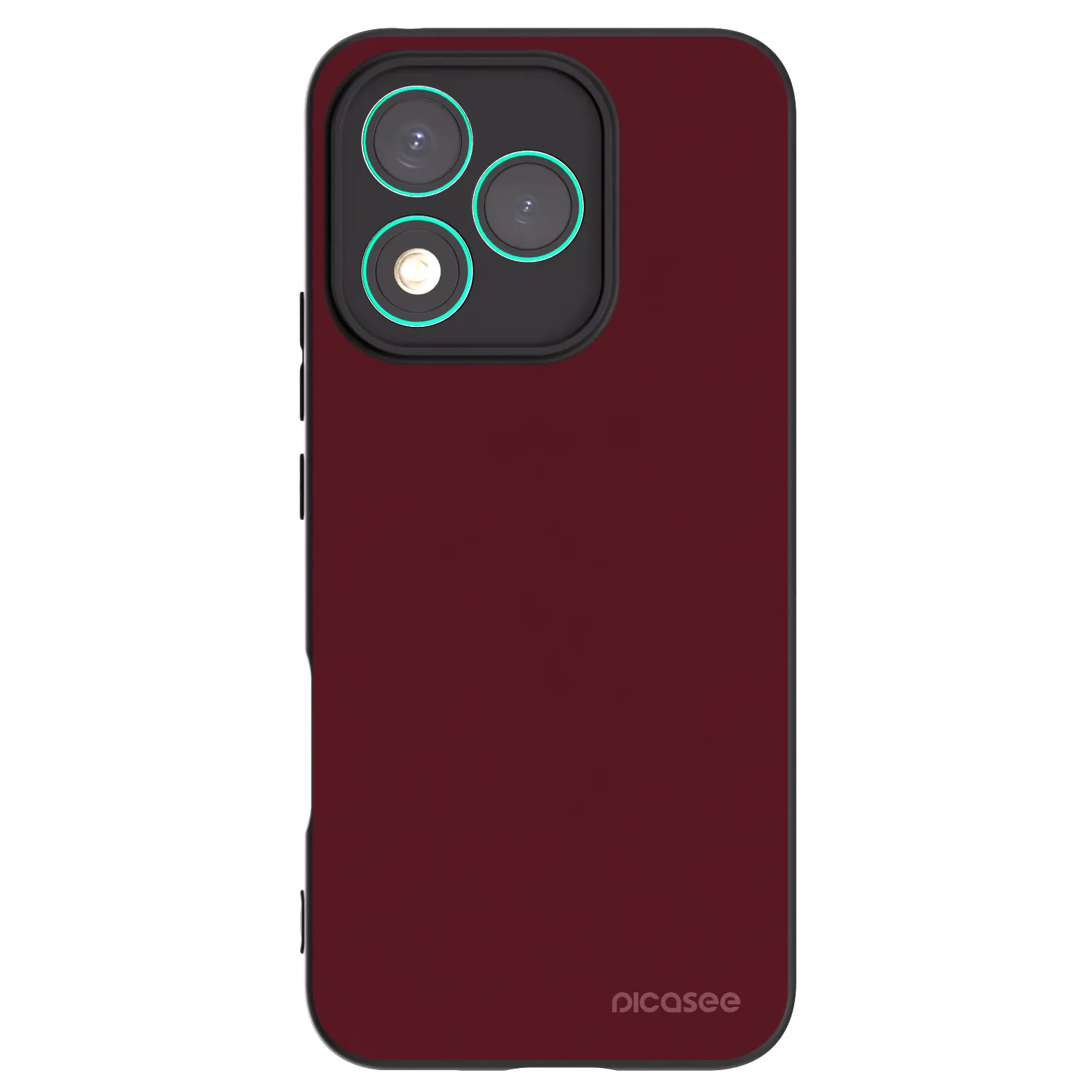 Picasee Honor 400 Lite 5G Hülle - Schwarzes Silikon - Burgundy red