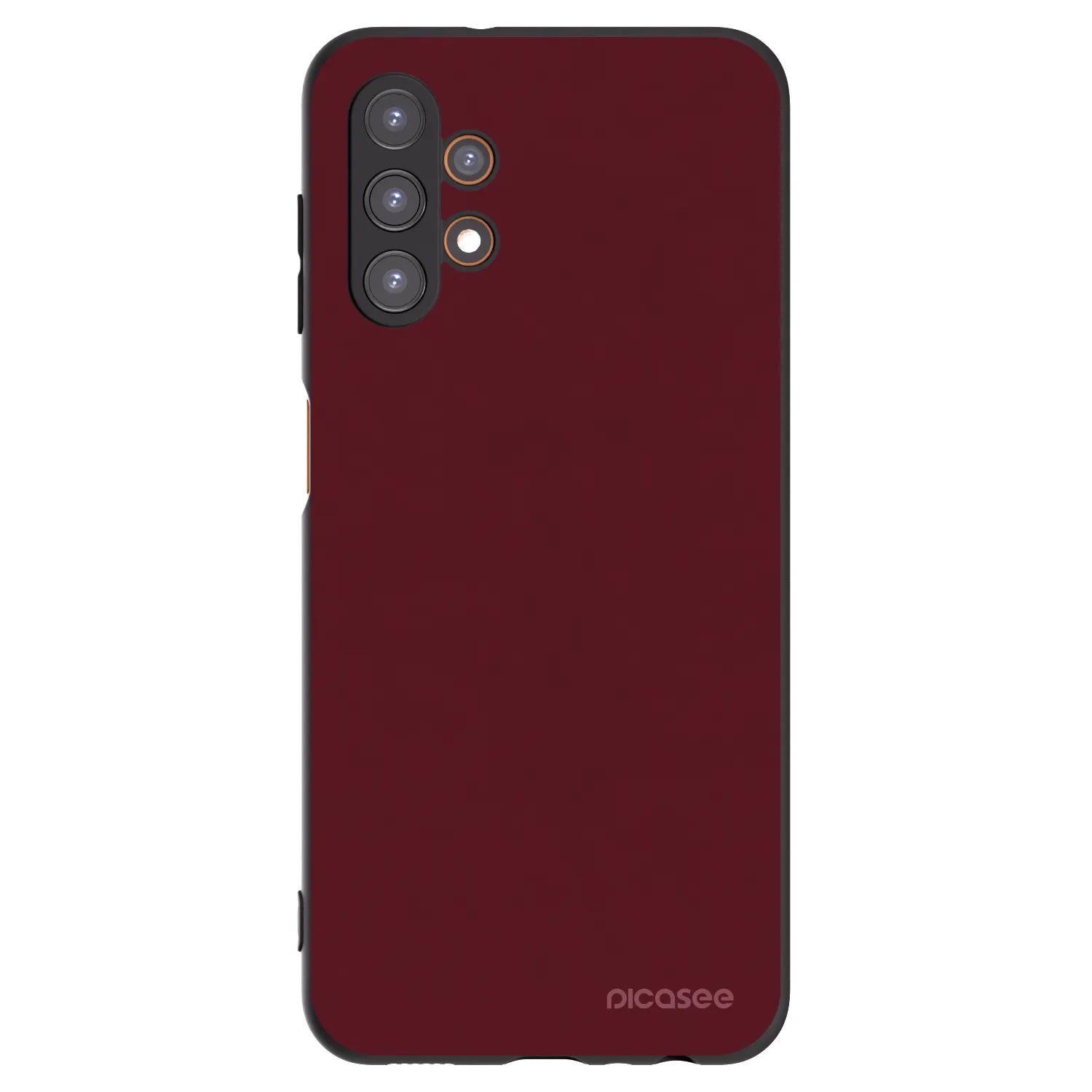 Picasee Samsung Galaxy A13 5G Hülle - Schwarzes Silikon - Burgundy red