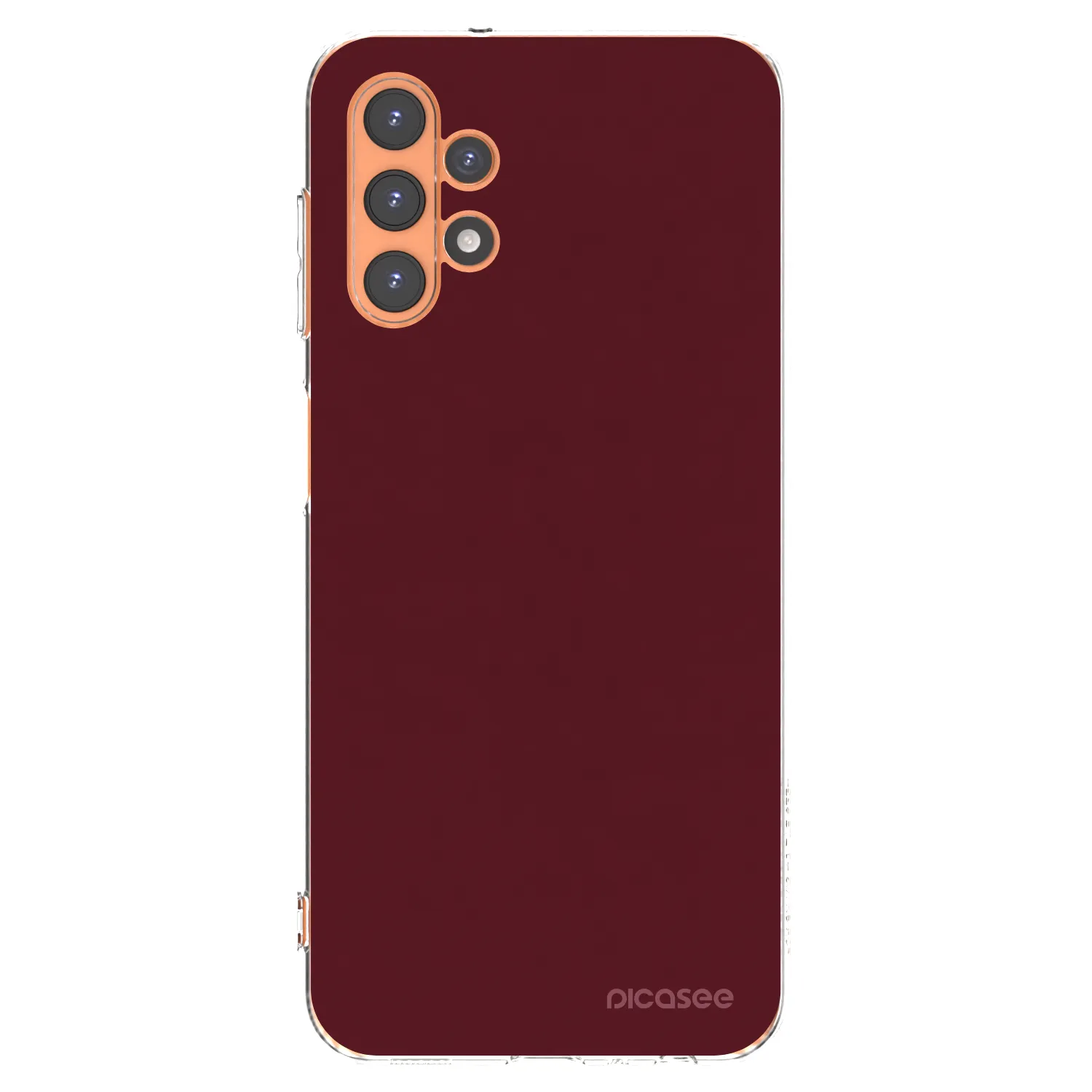Picasee Samsung Galaxy A13 5G Hülle - Transparentes Silikon - Burgundy red
