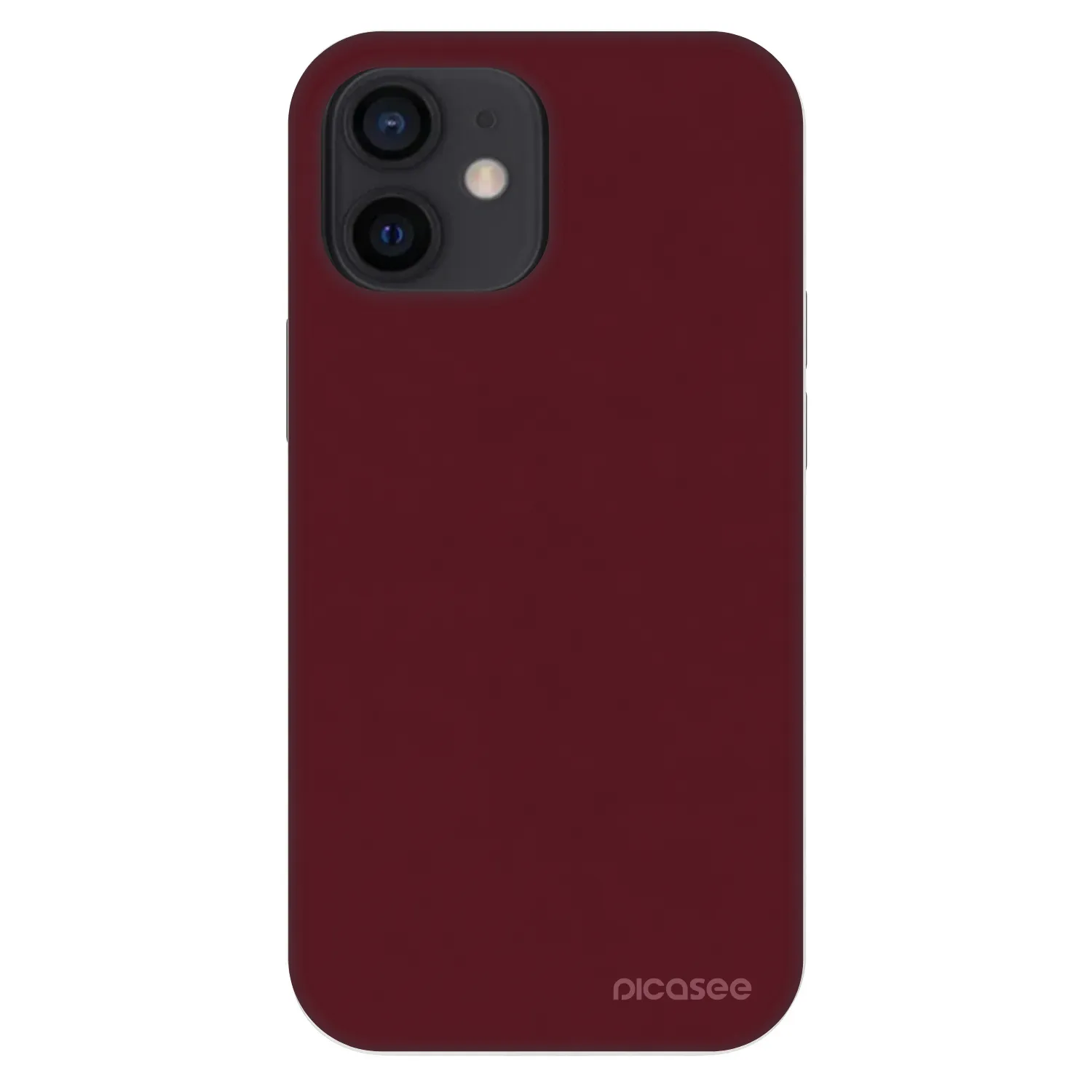Picasee Fashion Case für Apple iPhone 12 mini - Burgundy red