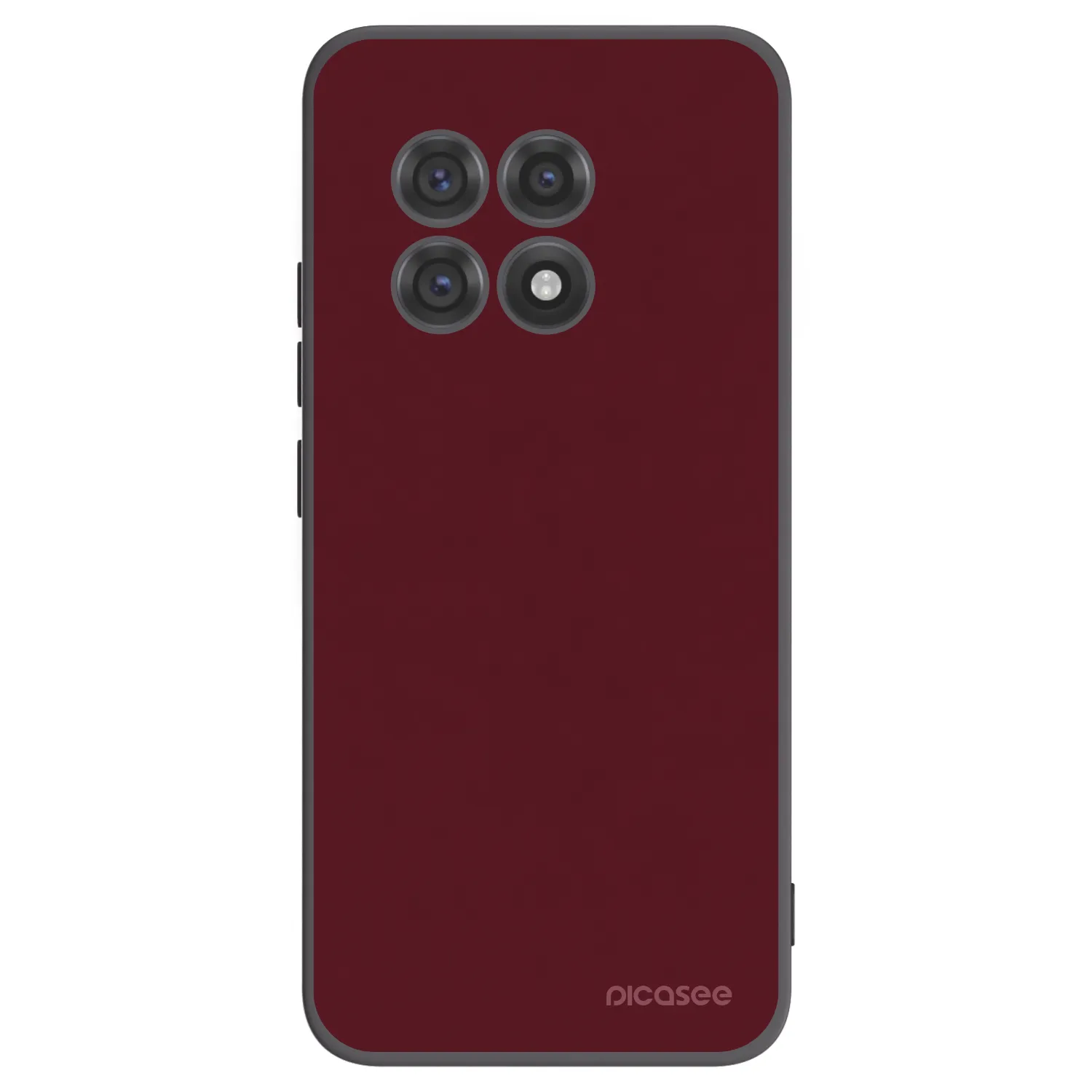 Picasee OnePlus 13R 5G Hülle - Schwarzes Silikon - Burgundy red