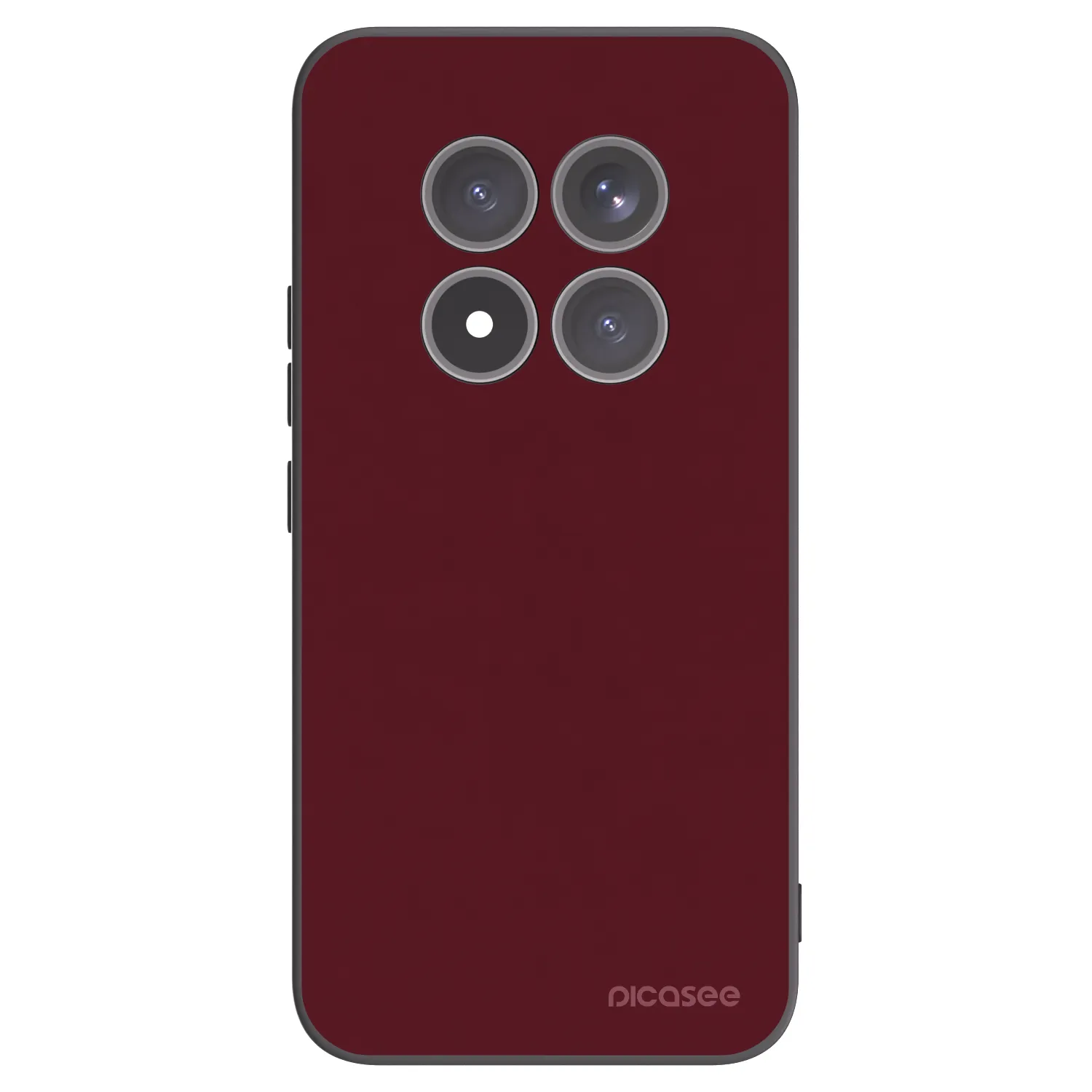 Picasee Xiaomi Redmi Note 15 Pro+ Hülle - Schwarzes Silikon - Burgundy red