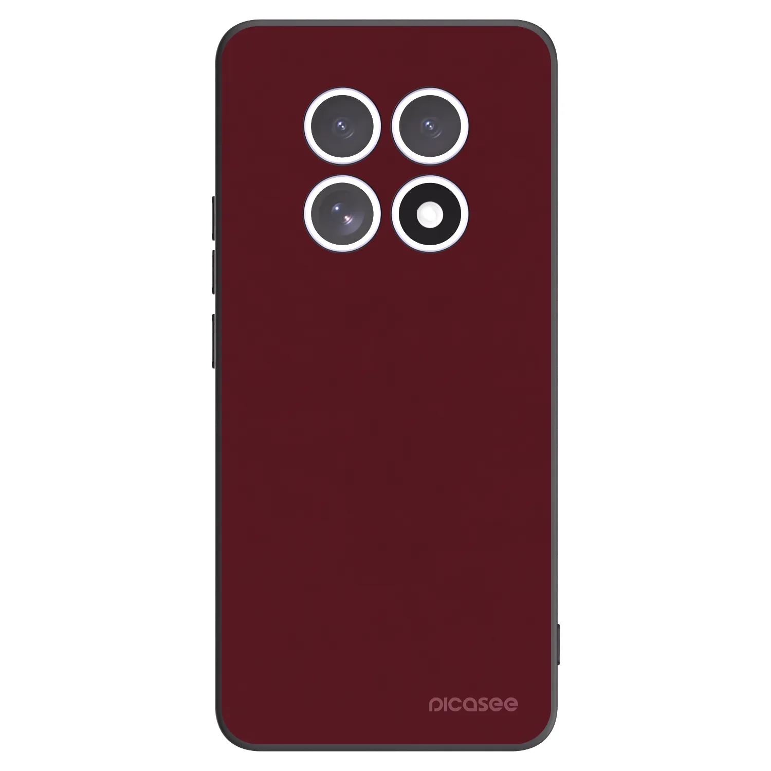 Picasee Xiaomi Redmi Note 15 4G Hülle - Schwarzes Silikon - Burgundy red