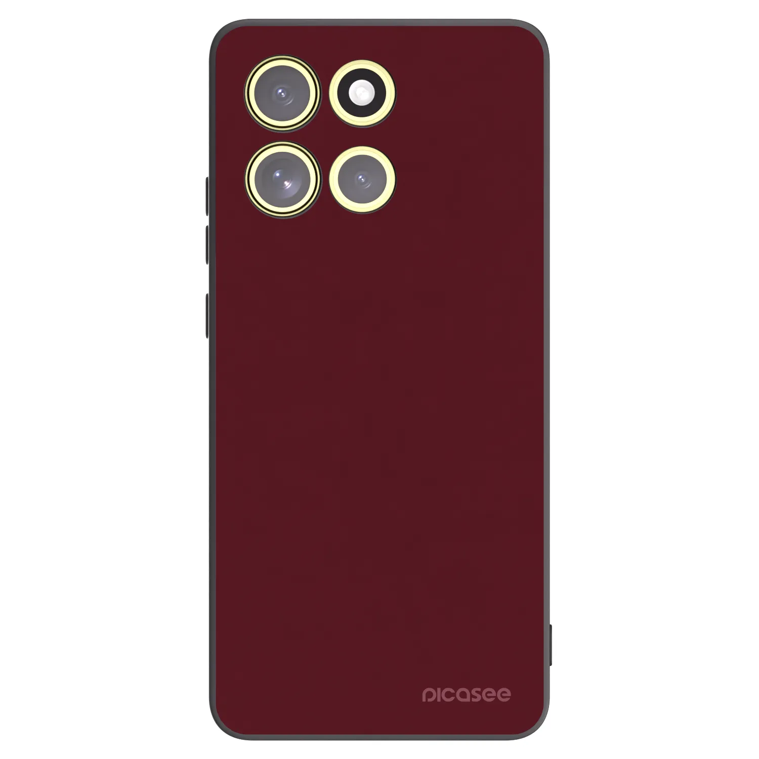 Picasee Motorola Moto G86 Power 5G Hülle - Schwarzes Silikon - Burgundy red