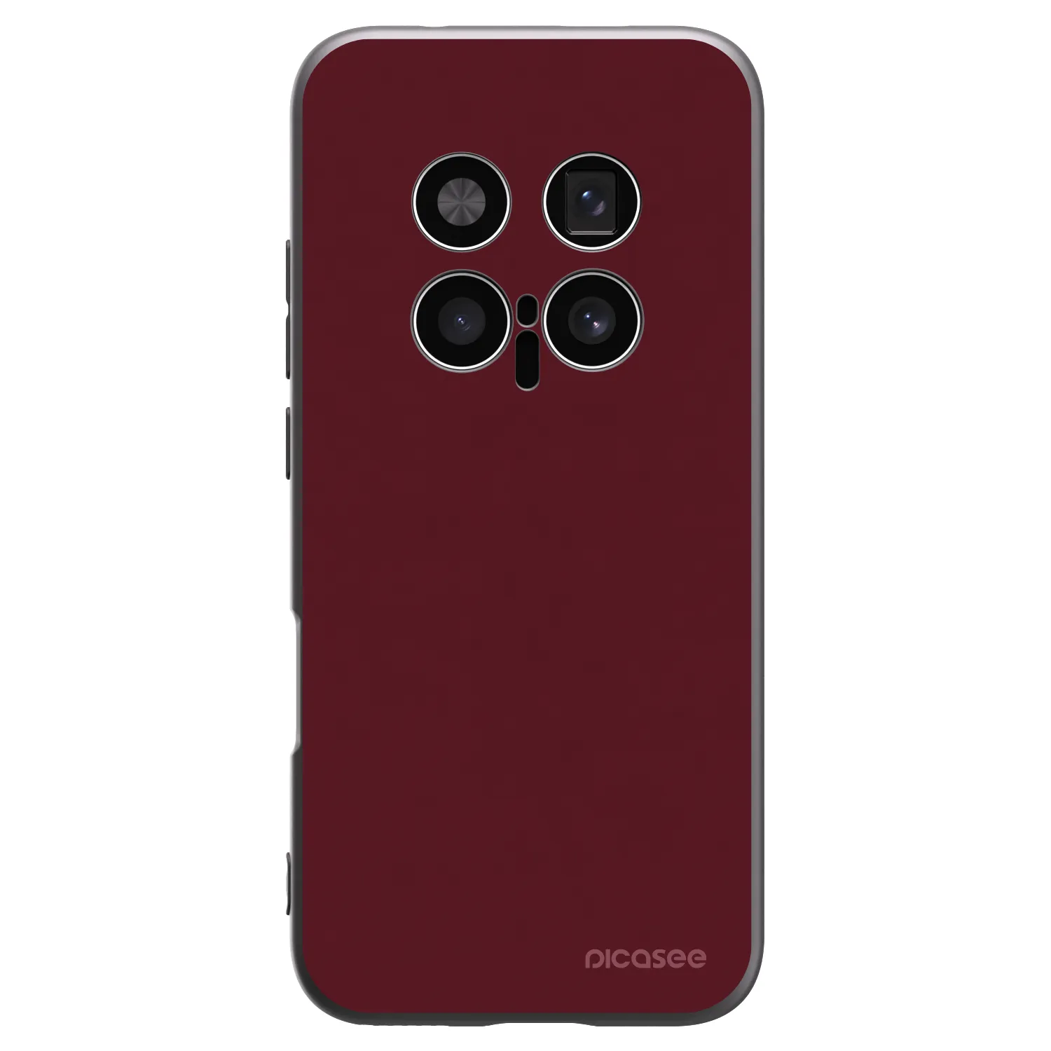 Picasee Honor Magic8 Pro 5G Hülle - Schwarzes Silikon - Burgundy red