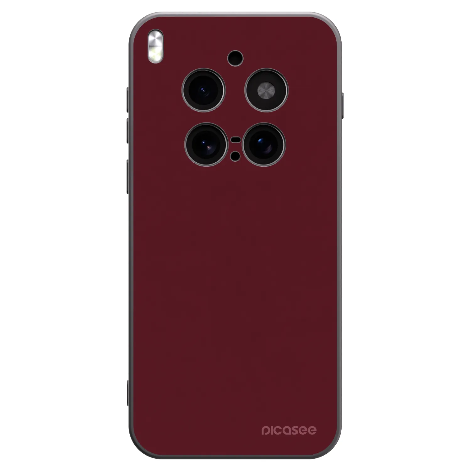 Picasee Vivo X300 Pro Hülle - Schwarzes Silikon - Burgundy red