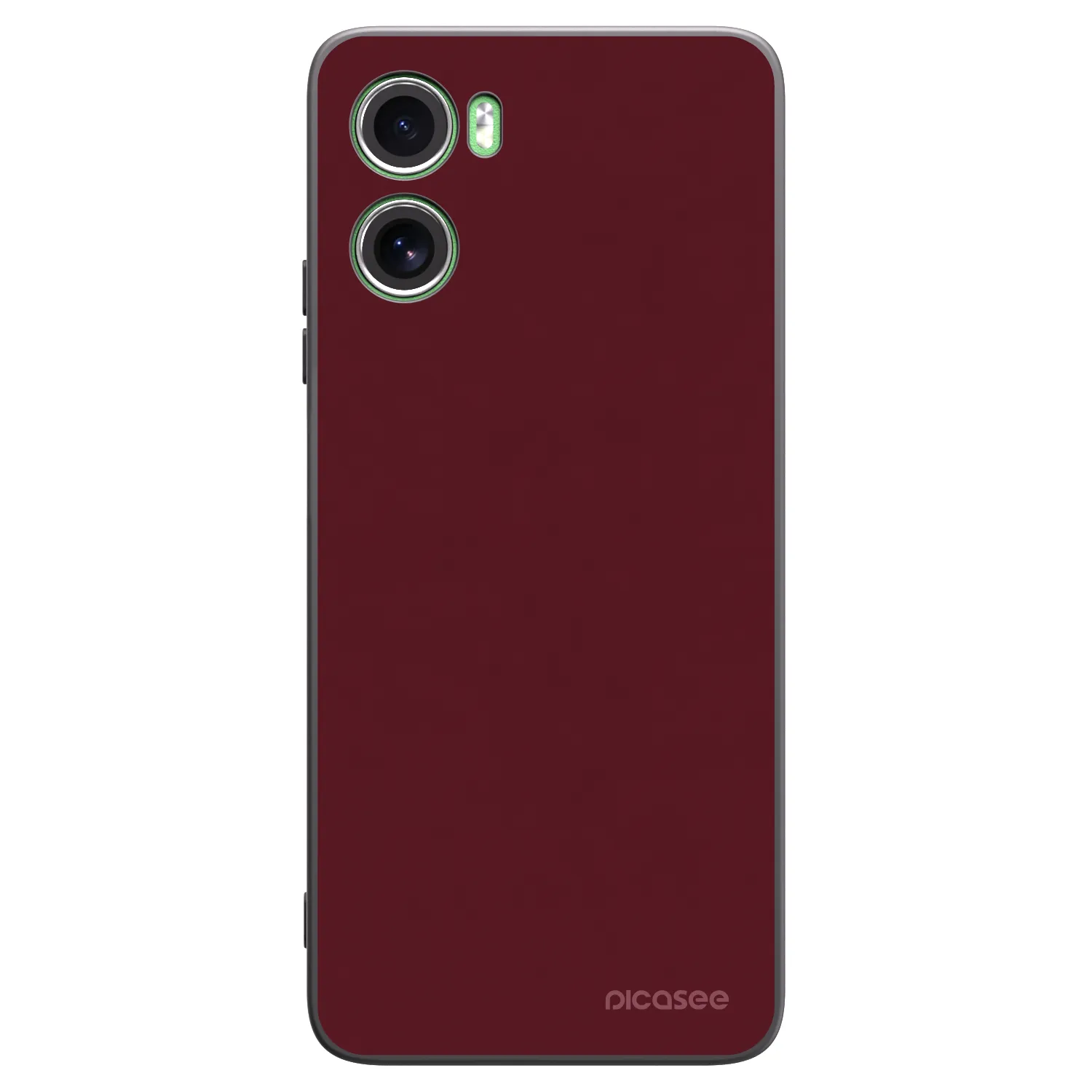 Picasee Motorola Moto G06 Hülle - Schwarzes Silikon - Burgundy red