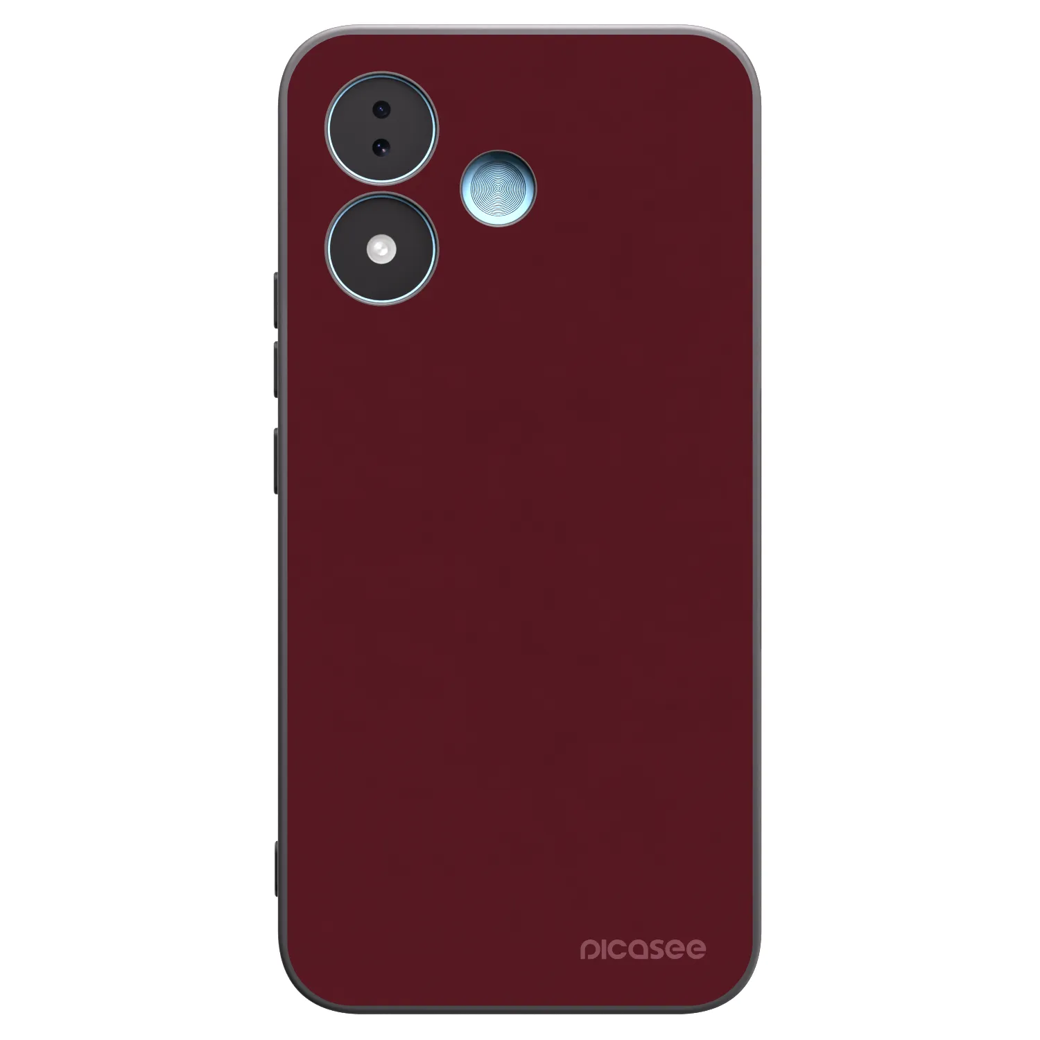 Picasee Xiaomi Redmi Note 17 5G Hülle - Schwarzes Silikon - Burgundy red