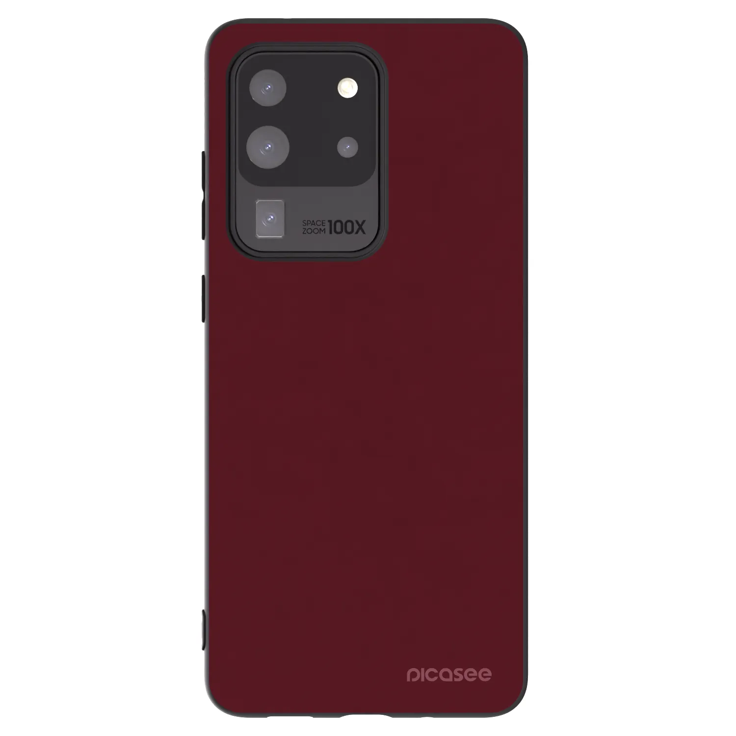 Picasee Samsung Galaxy S20 Ultra 5G G988F Hülle - Schwarzes Silikon - Burgundy red