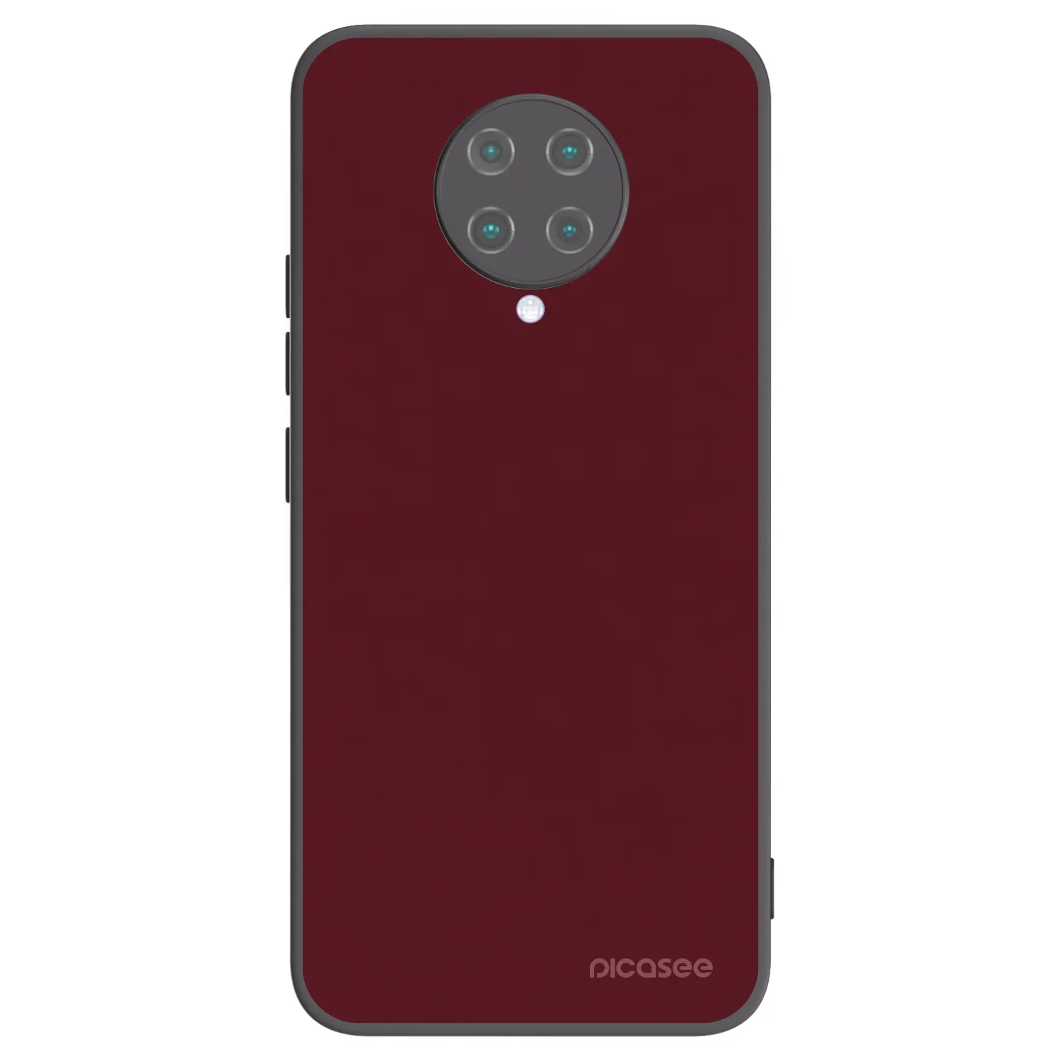 Picasee Xiaomi Poco F2 Pro Hülle - Schwarzes Silikon - Burgundy red