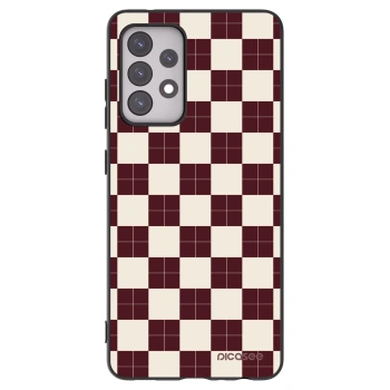 Picasee Samsung Galaxy A52 5G A525F Hülle - Schwarzes Silikon - Checked Away