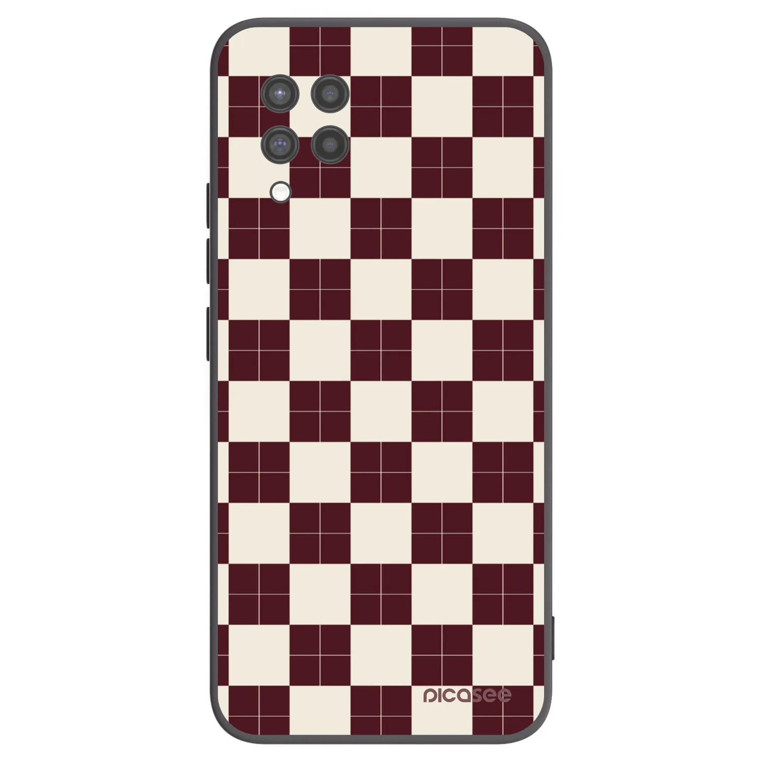 Picasee Samsung Galaxy A42 A426B Hülle - Schwarzes Silikon - Checked Away