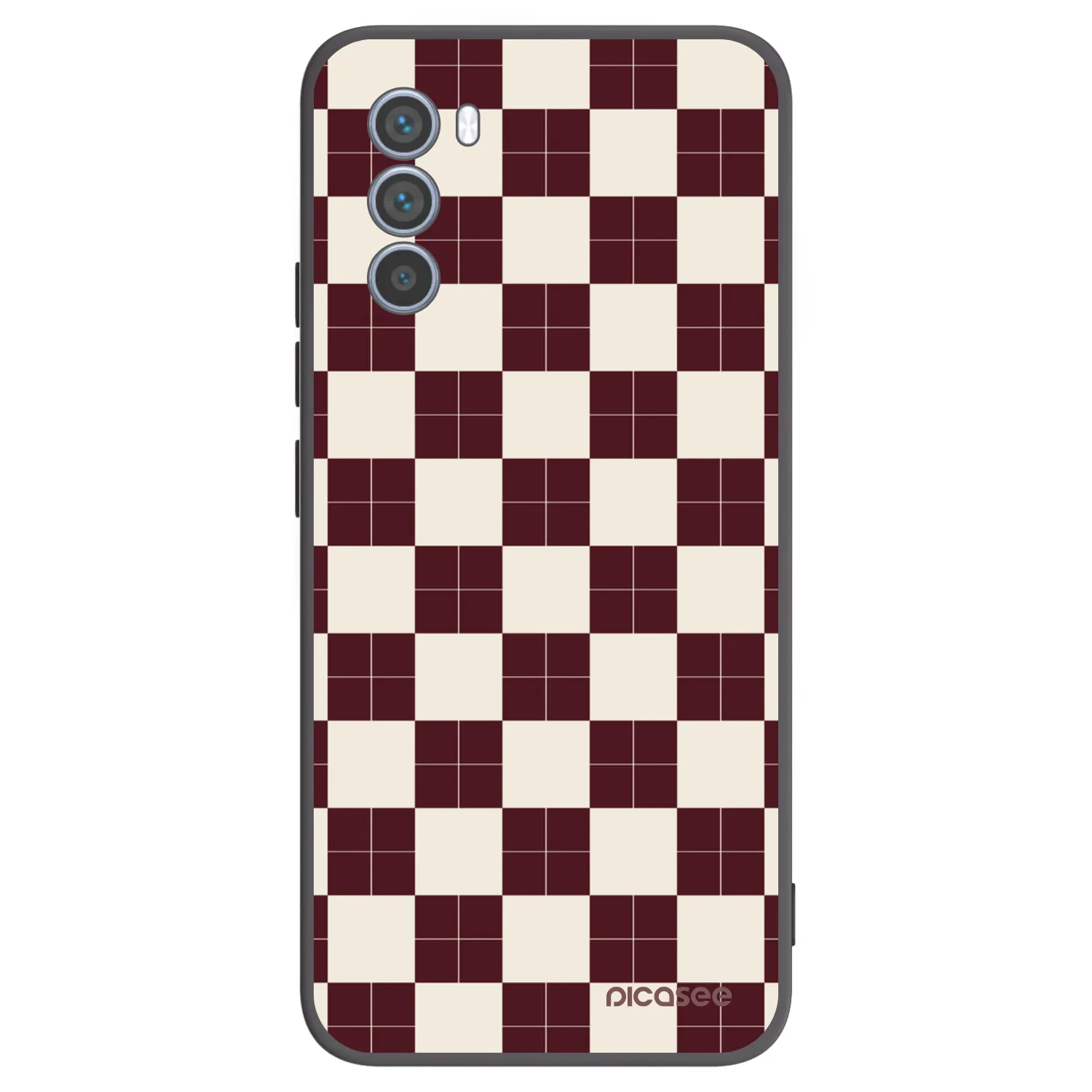 Picasee Motorola Moto G62 Hülle - Schwarzes Silikon - Checked Away