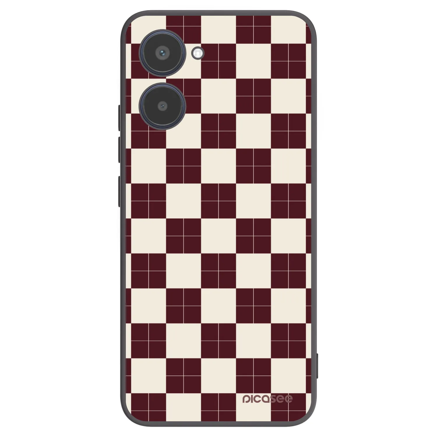 Picasee Realme 10 4G Hülle - Schwarzes Silikon - Checked Away