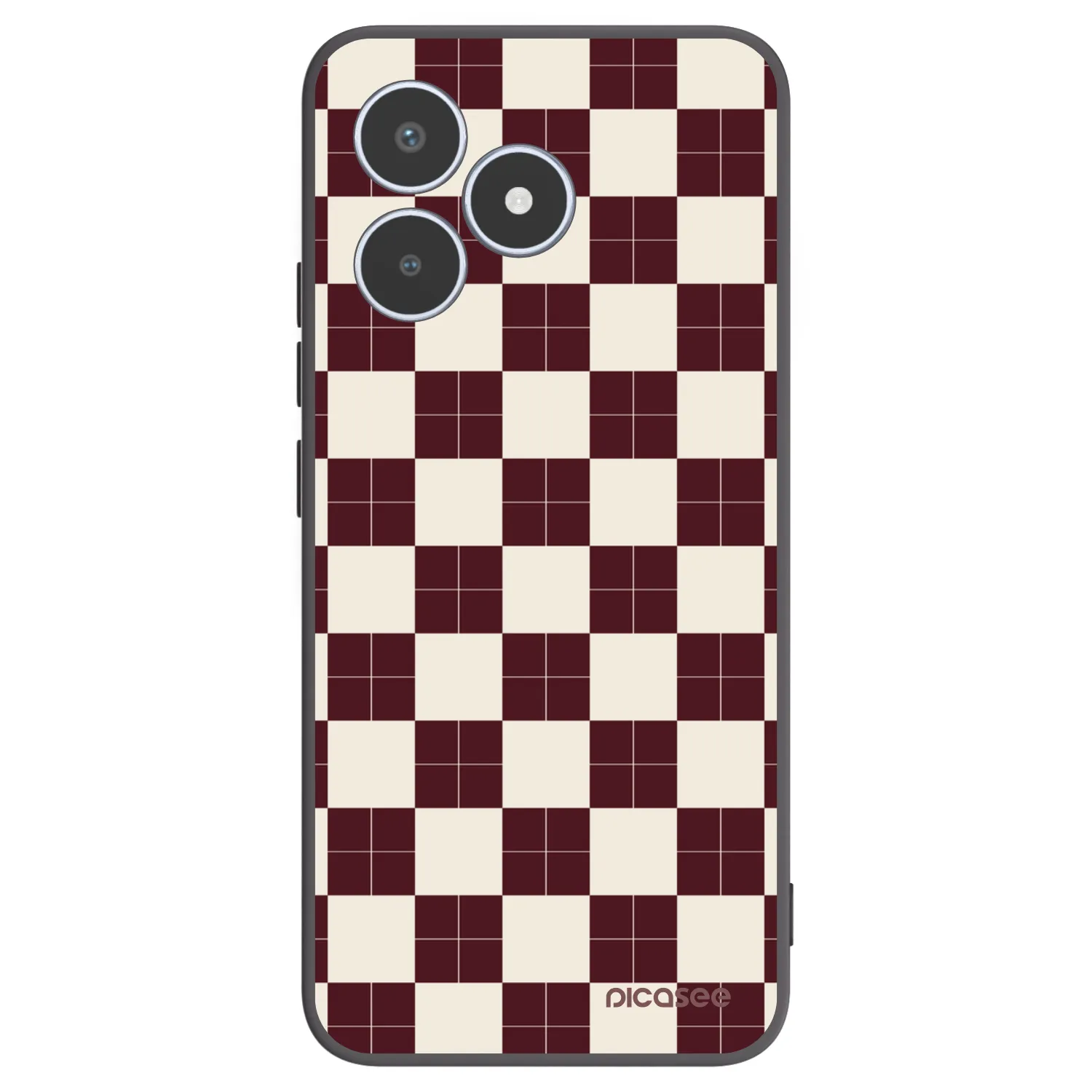 Picasee Realme C53 Hülle - Schwarzes Silikon - Checked Away