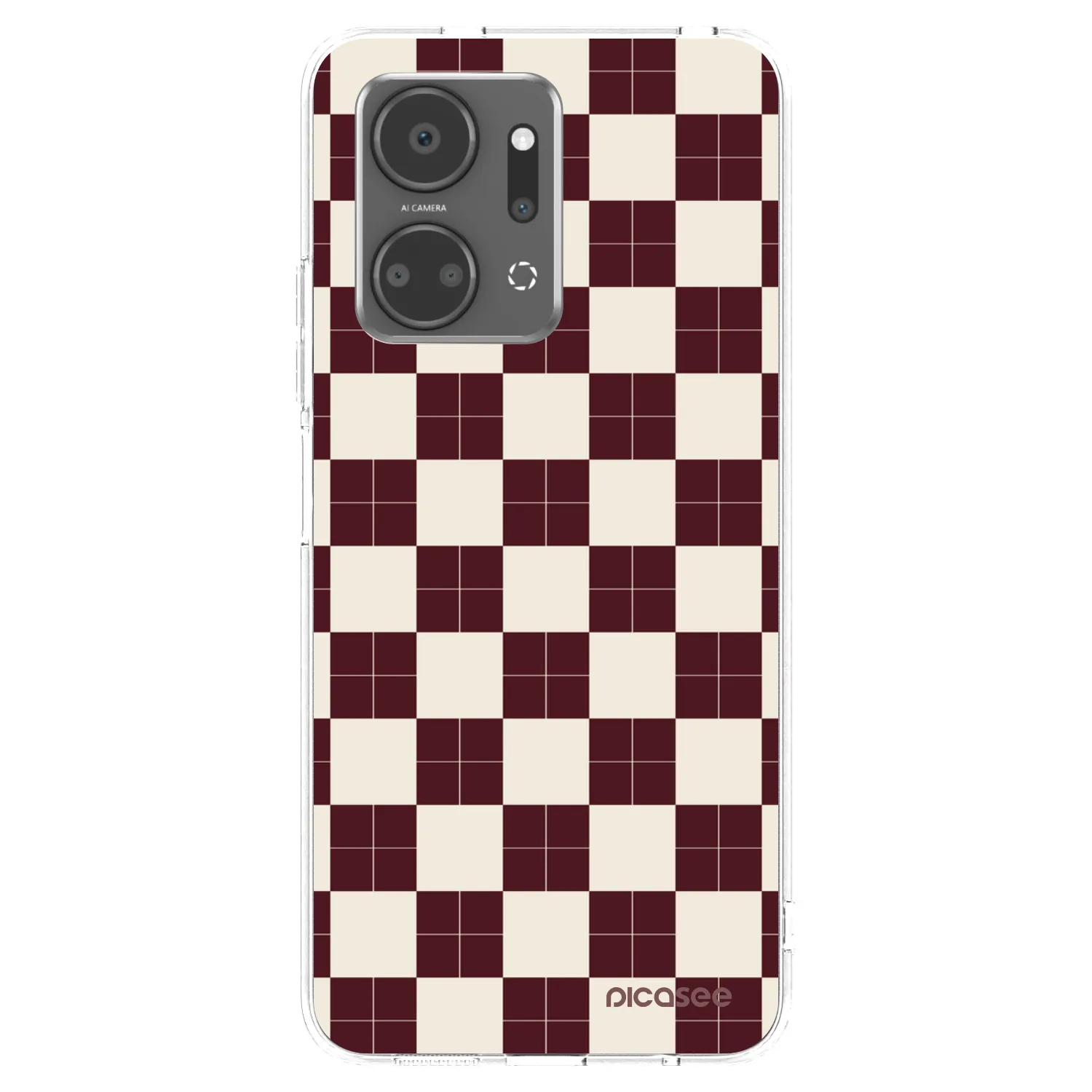 Picasee Honor X7a Hülle - Transparentes Silikon - Checked Away