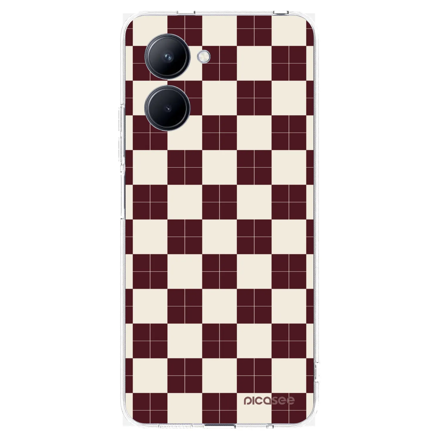 Picasee Realme C33 (2023) Hülle - Transparentes Silikon - Checked Away