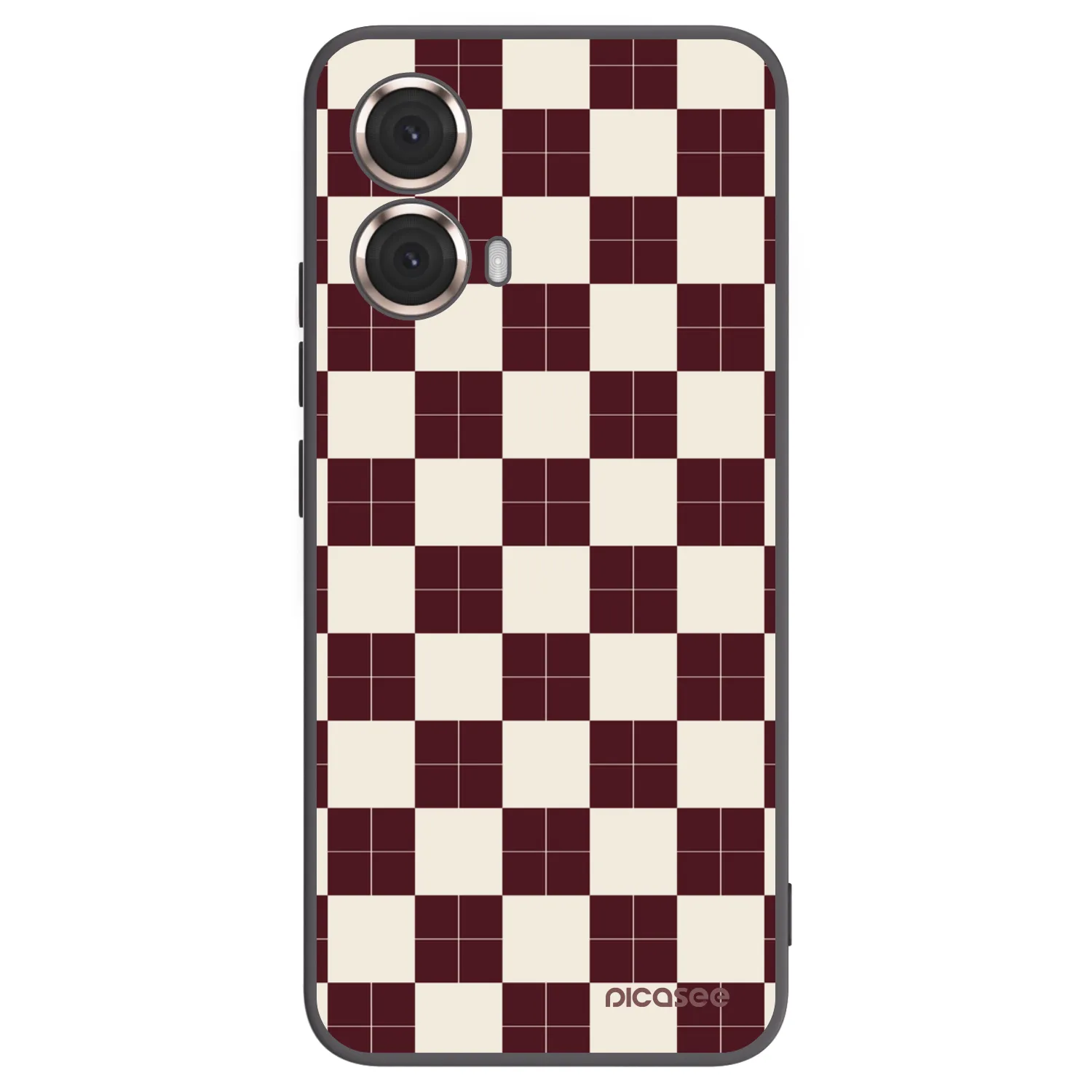 Picasee Motorola Moto G85 Hülle - Schwarzes Silikon - Checked Away