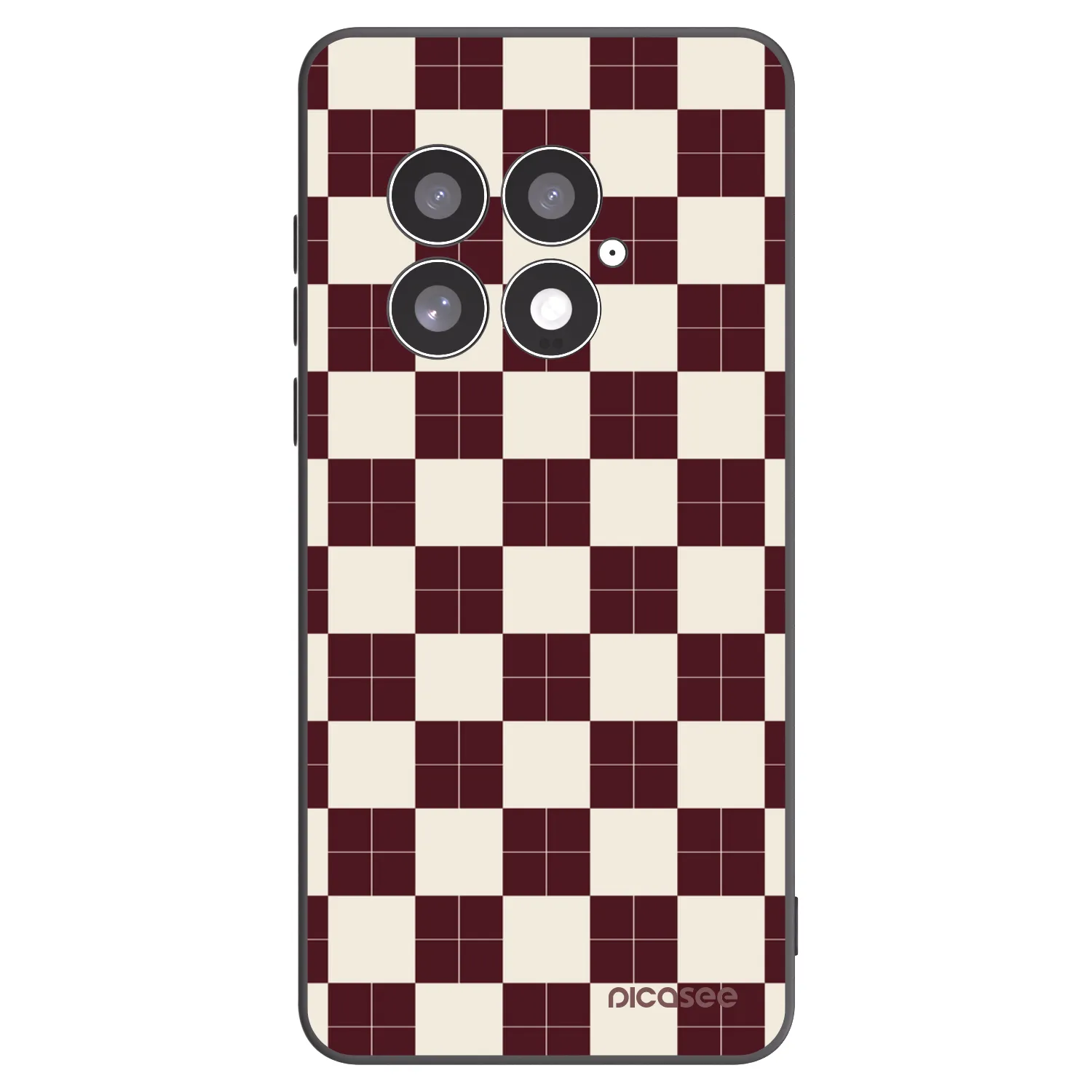 Picasee OnePlus 13 5G Hülle - Schwarzes Silikon - Checked Away