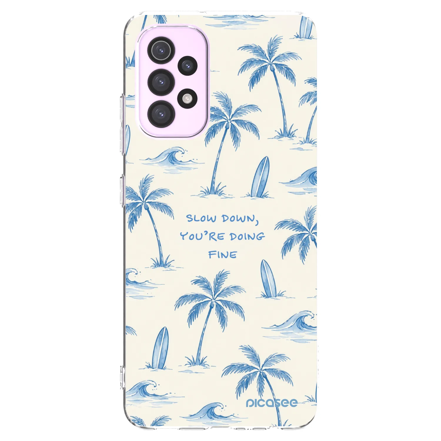 Picasee Samsung Galaxy A32 5G A326B Hülle - Transparentes Silikon - Slow Tide