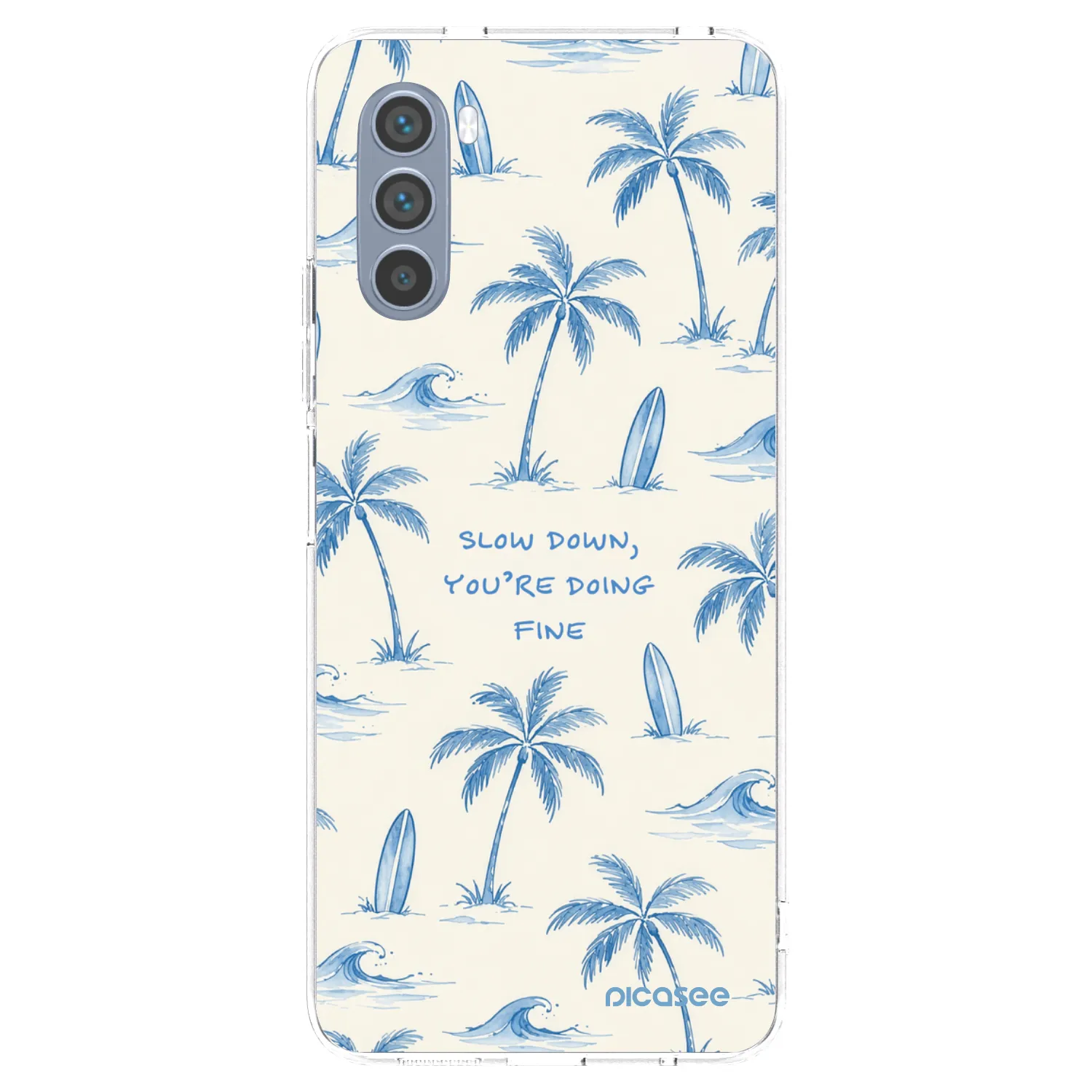 Picasee Motorola Moto G62 Hülle - Transparentes Silikon - Slow Tide