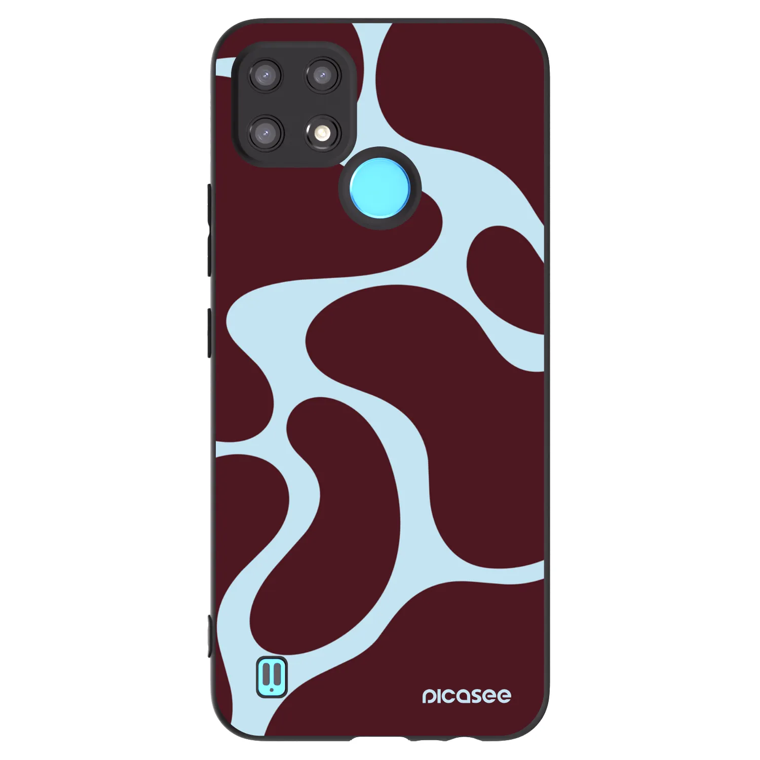Picasee Realme C21 Hülle - Schwarzes Silikon - Soft Detour