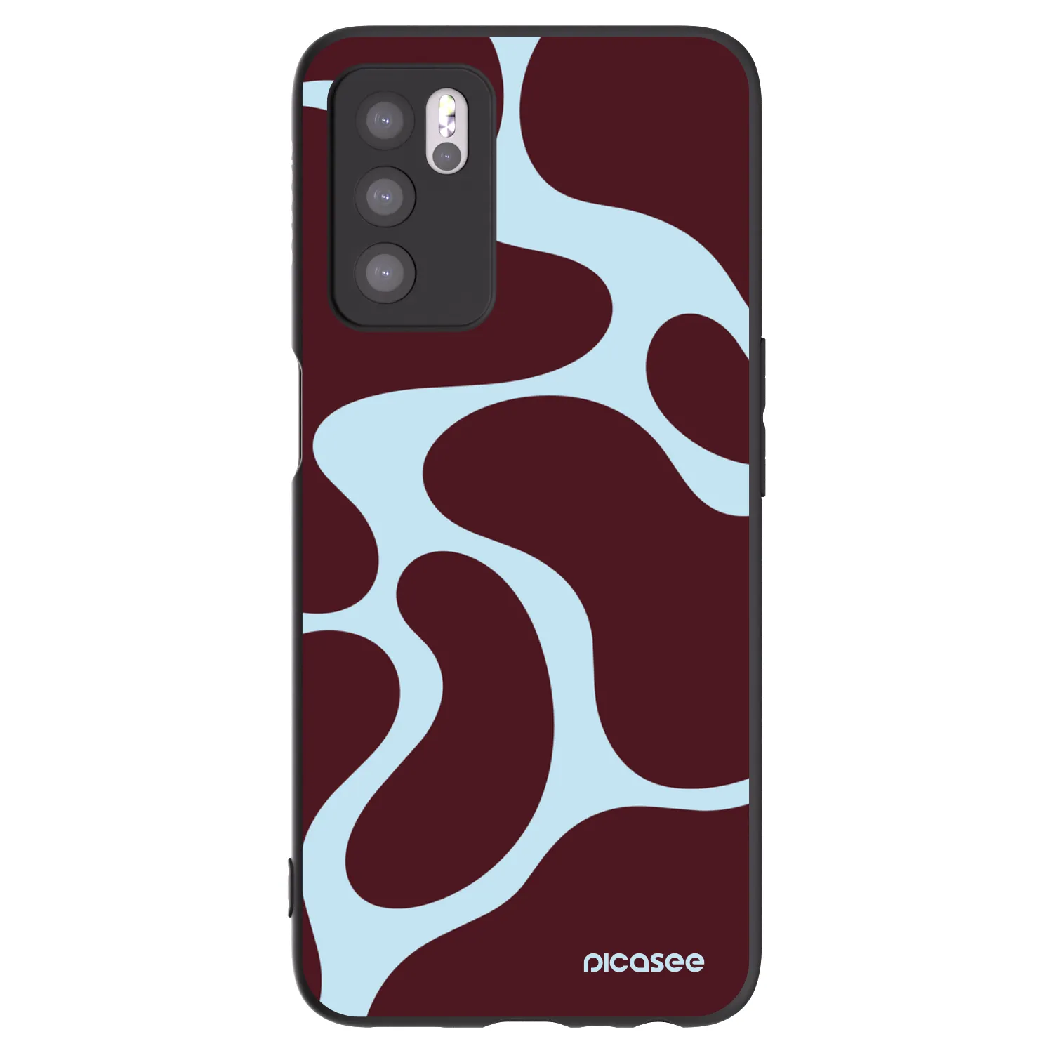 Picasee OPPO A16 Hülle - Schwarzes Silikon - Soft Detour