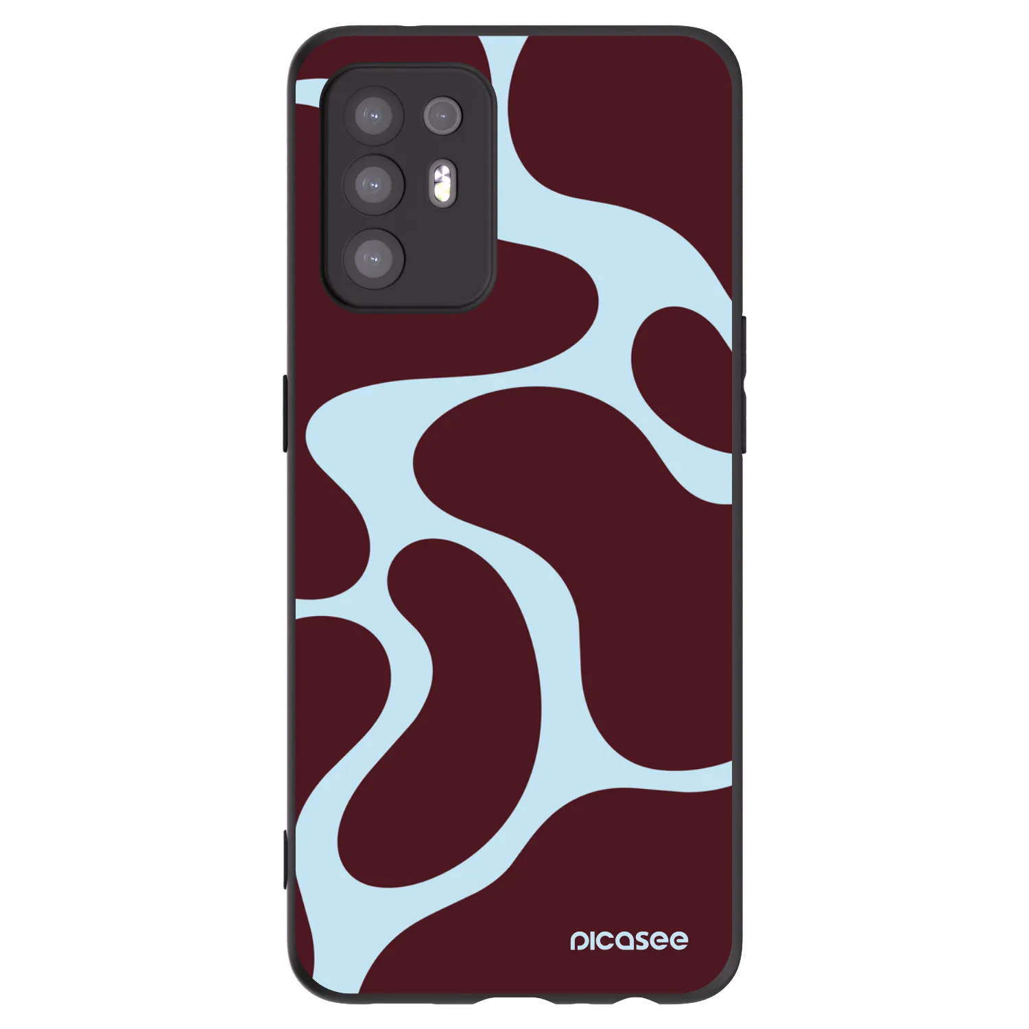 Picasee OPPO A94 5G Hülle - Schwarzes Silikon - Soft Detour