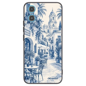 Picasee Motorola Moto G34 5G Hülle - Schwarzes Silikon - Calle Azul