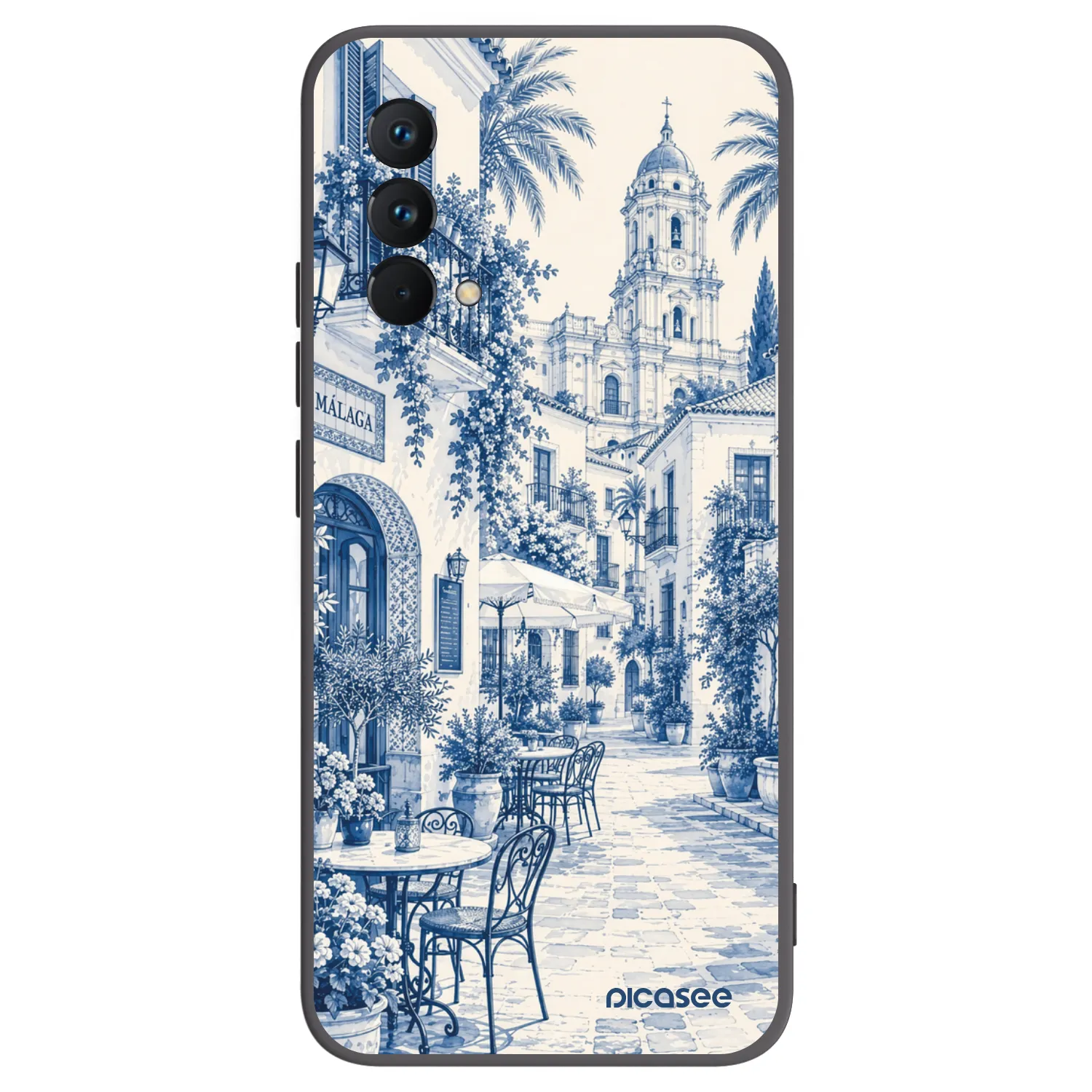 Picasee Realme GT Master Edition 5G Hülle - Schwarzes Silikon - Calle Azul