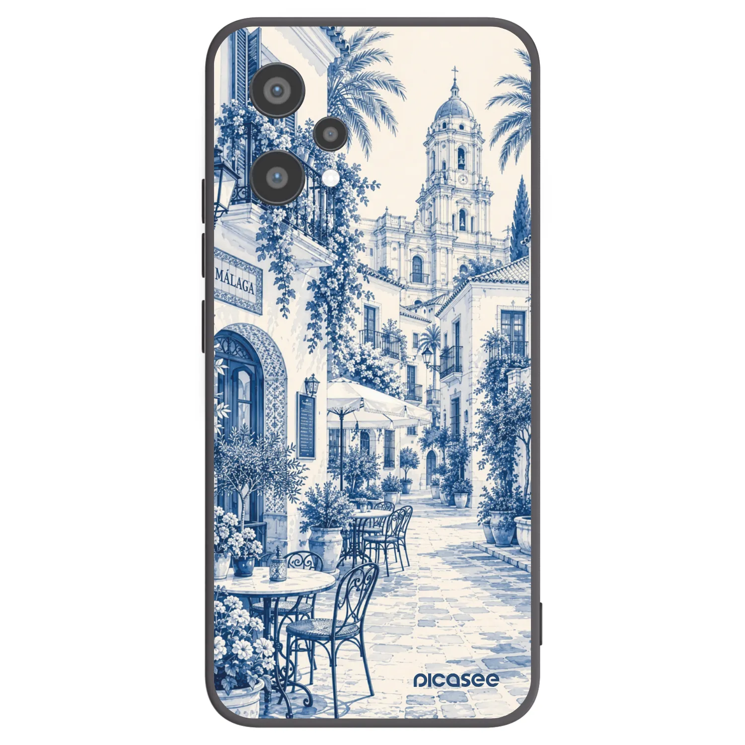 Picasee Realme 9 Pro 5G Hülle - Schwarzes Silikon - Calle Azul