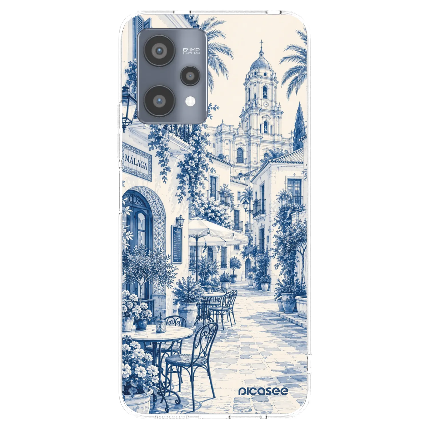 Picasee Realme 9 Pro 5G Hülle - Transparentes Silikon - Calle Azul