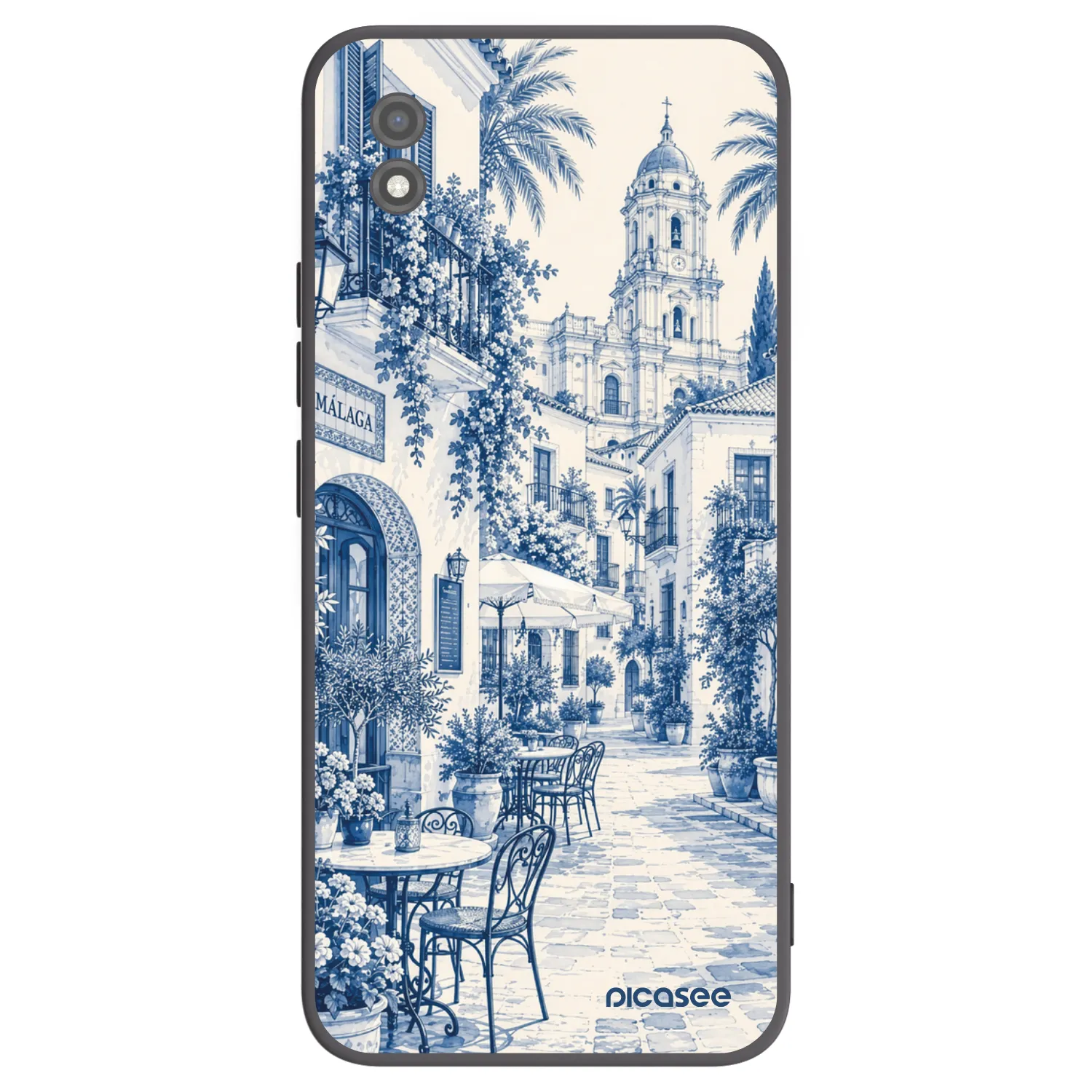 Picasee Realme C11 (2021) Hülle - Schwarzes Silikon - Calle Azul