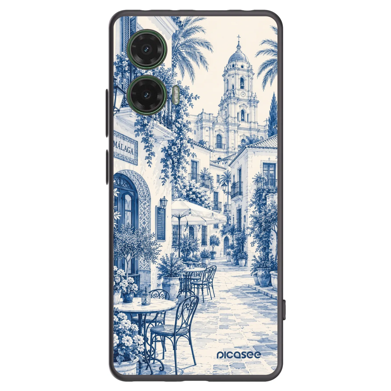 Picasee Motorola Moto G35 5G Hülle - Schwarzes Silikon - Calle Azul