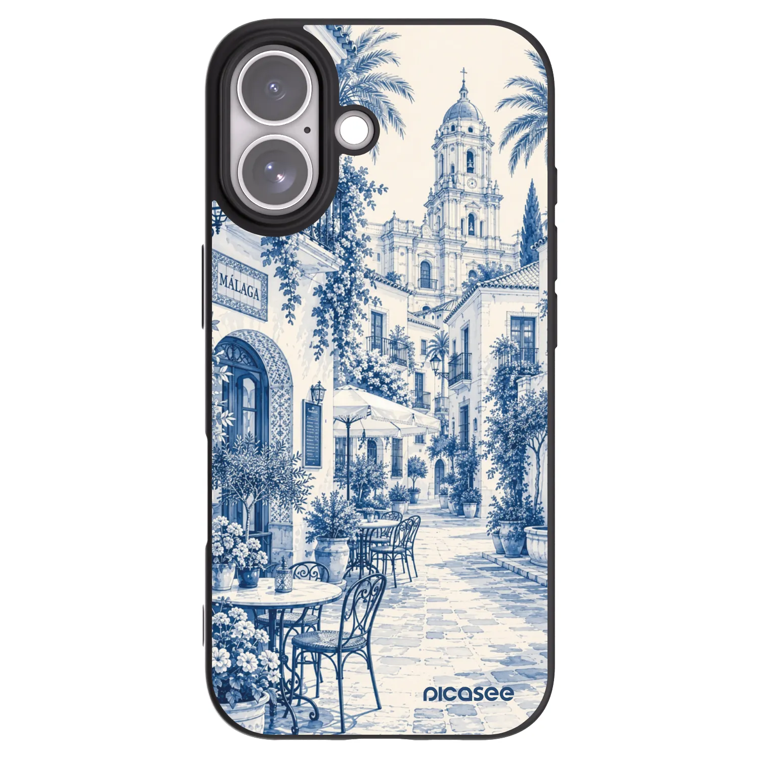 Picasee Apple iPhone 17 Hülle - Schwarzes Silikon - Calle Azul