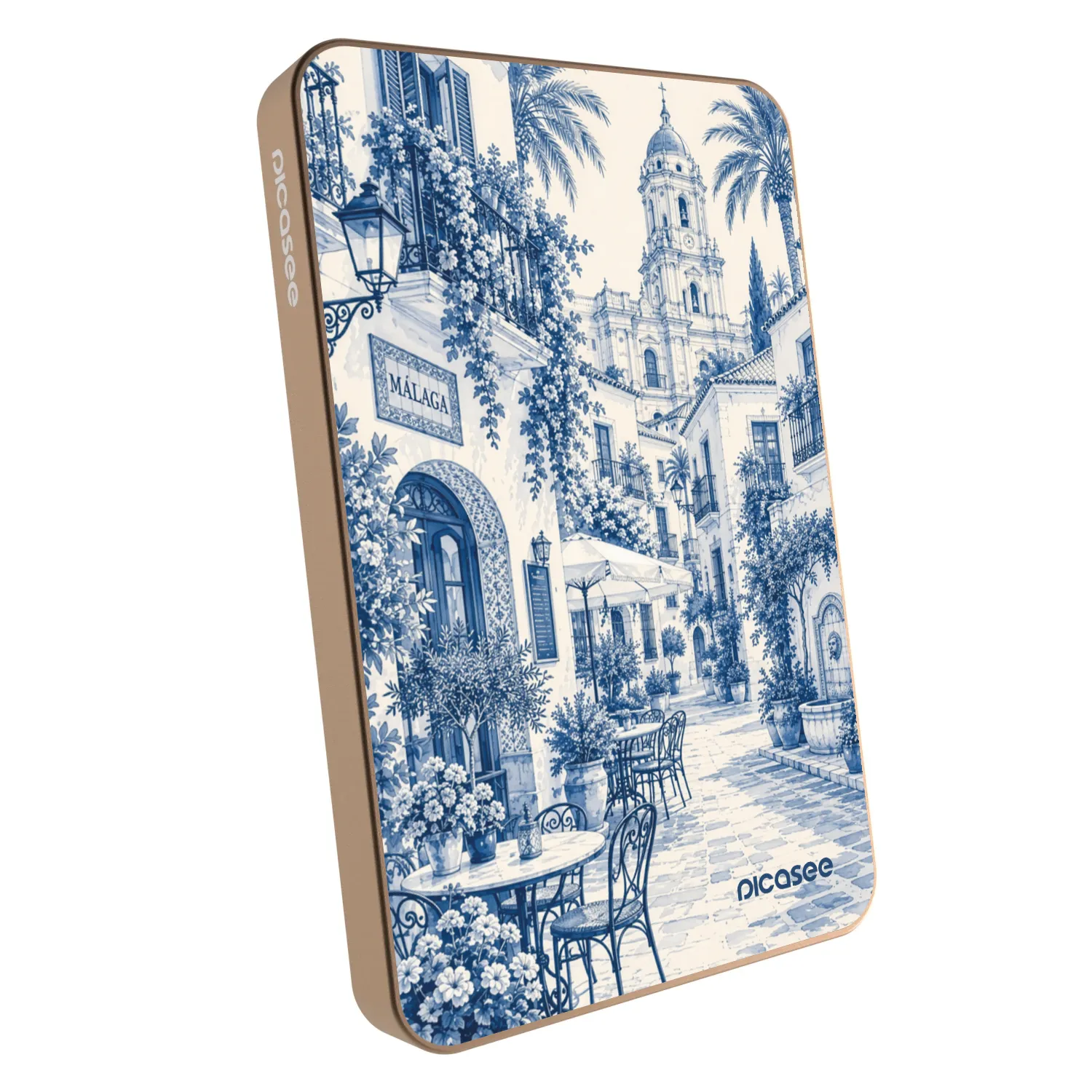 Picasee Powerbank mit MagSafe 5 000 mAh Golden - Calle Azul