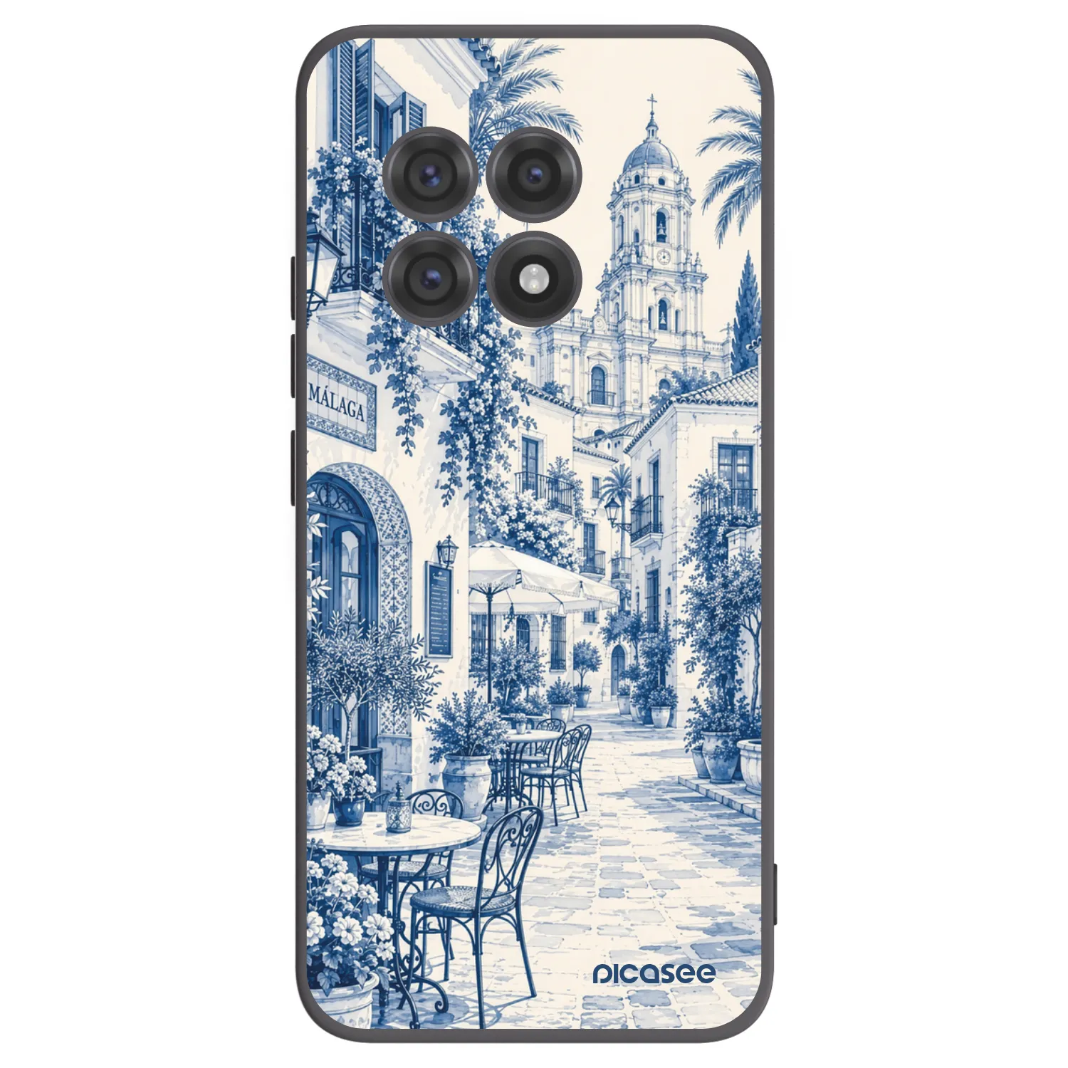 Picasee OnePlus 13R 5G Hülle - Schwarzes Silikon - Calle Azul