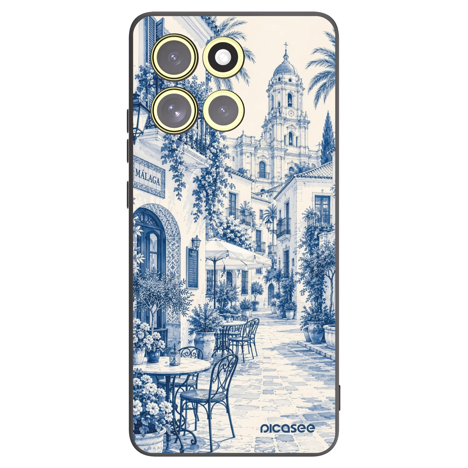Picasee Motorola Moto G86 Power 5G Hülle - Schwarzes Silikon - Calle Azul