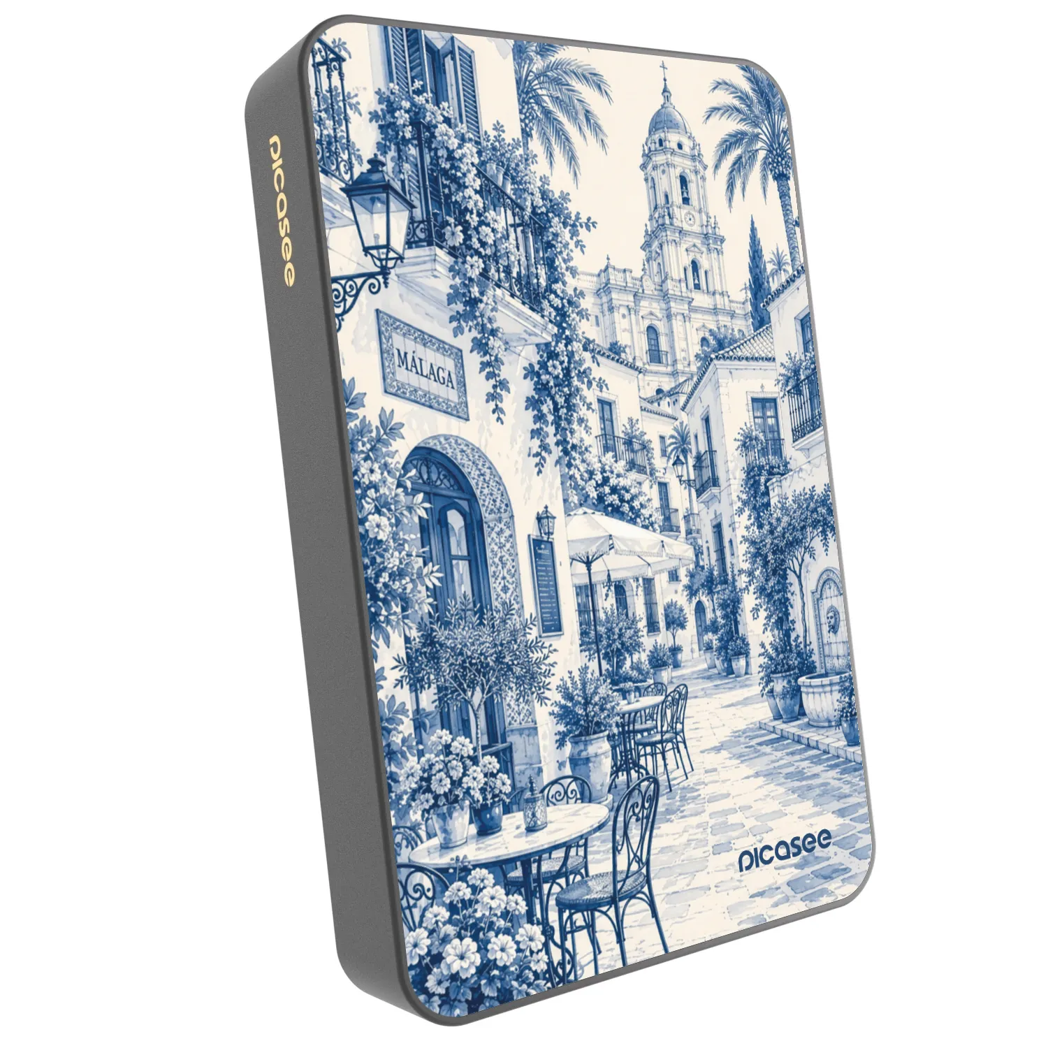 Picasee Powerbank mit MagSafe 10 000 mAh Grau - Calle Azul