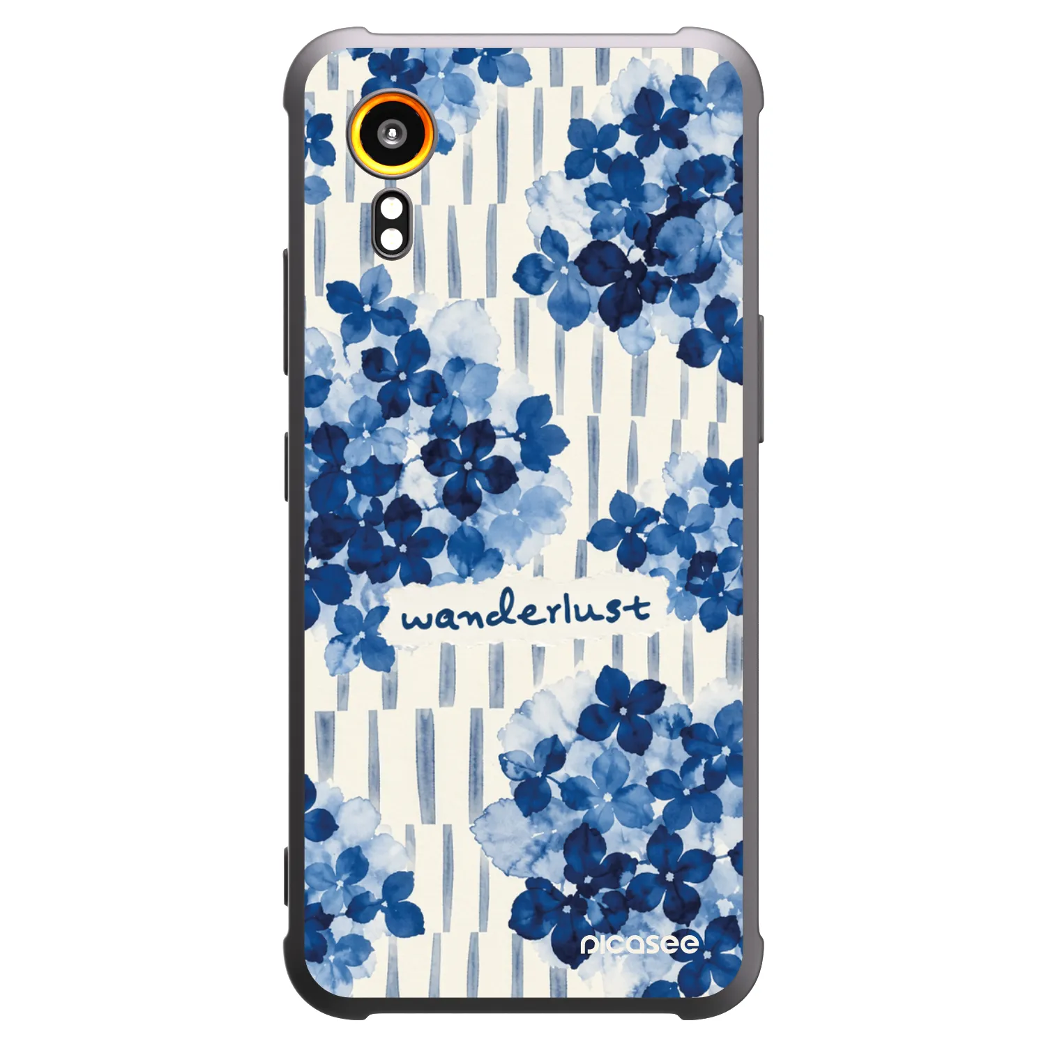 Picasee Samsung Galaxy XCover 7 Hülle - Schwarzes Silikon - Azorea