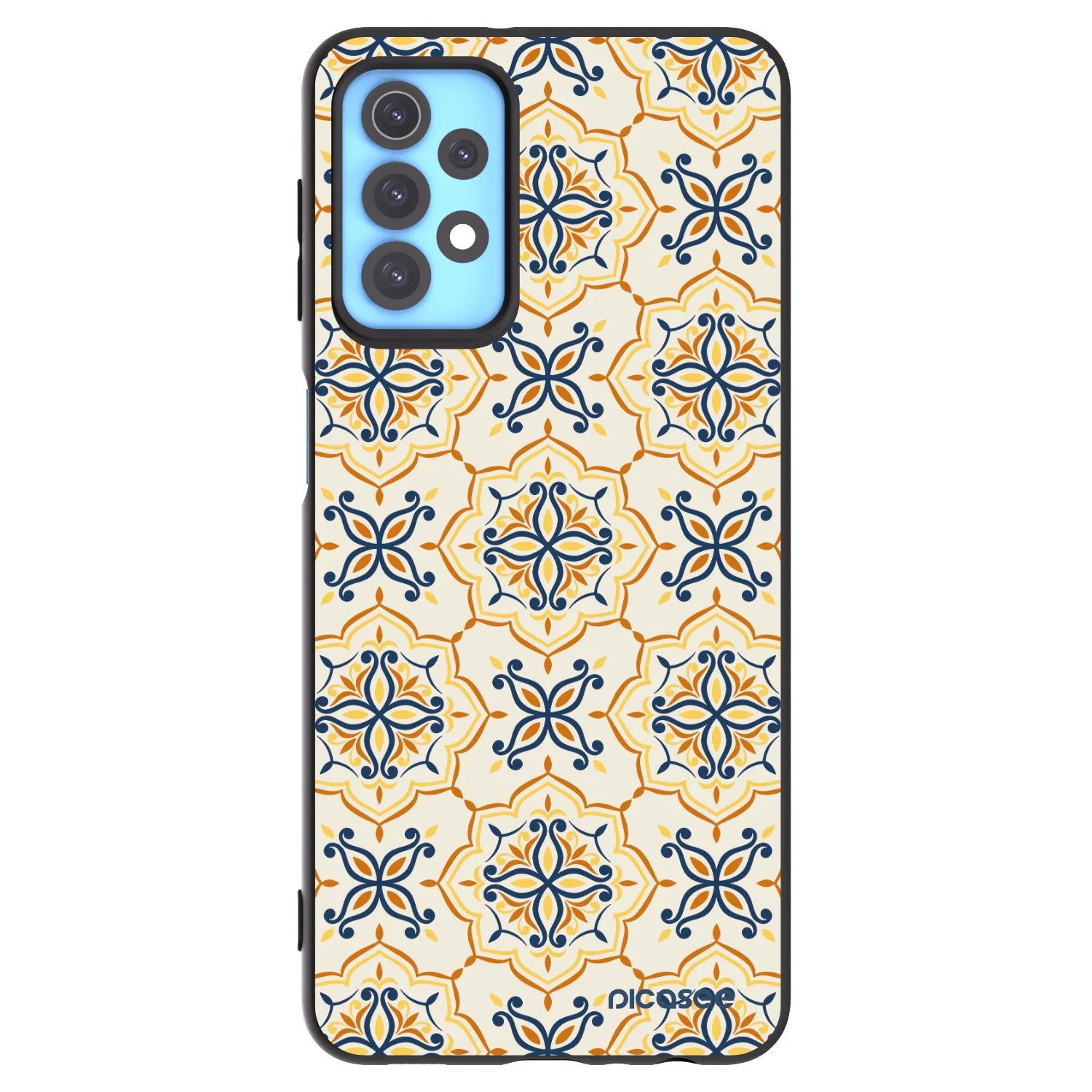 Picasee Samsung Galaxy A32 4G SM-A325F Hülle - Schwarzes Silikon - Majolica