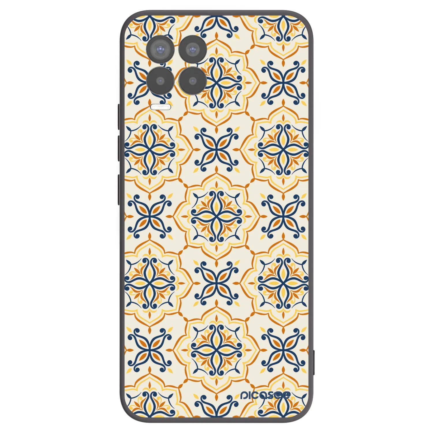 Picasee Realme 8 Pro Hülle - Schwarzes Silikon - Majolica
