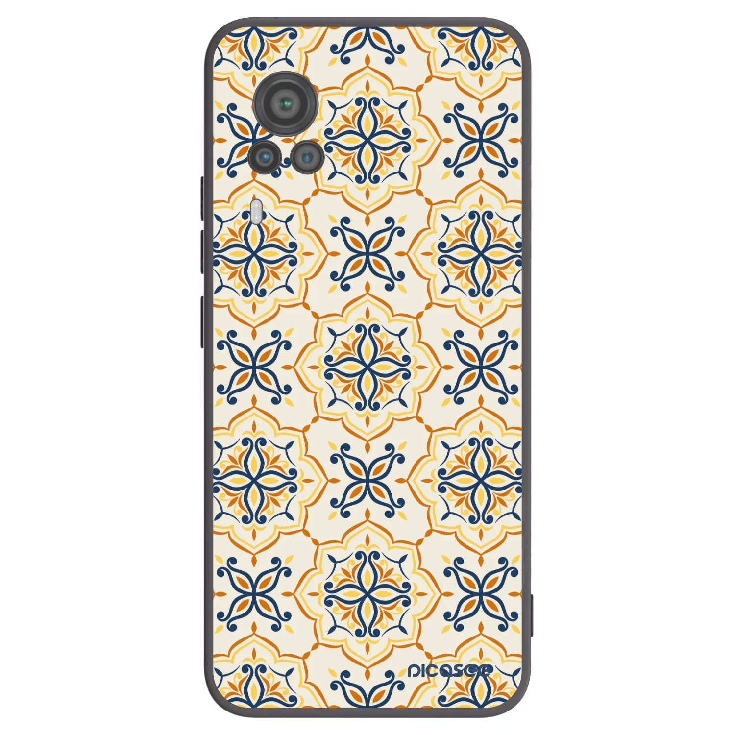 Picasee Vivo X60 Pro 5G Hülle - Schwarzes Silikon - Majolica
