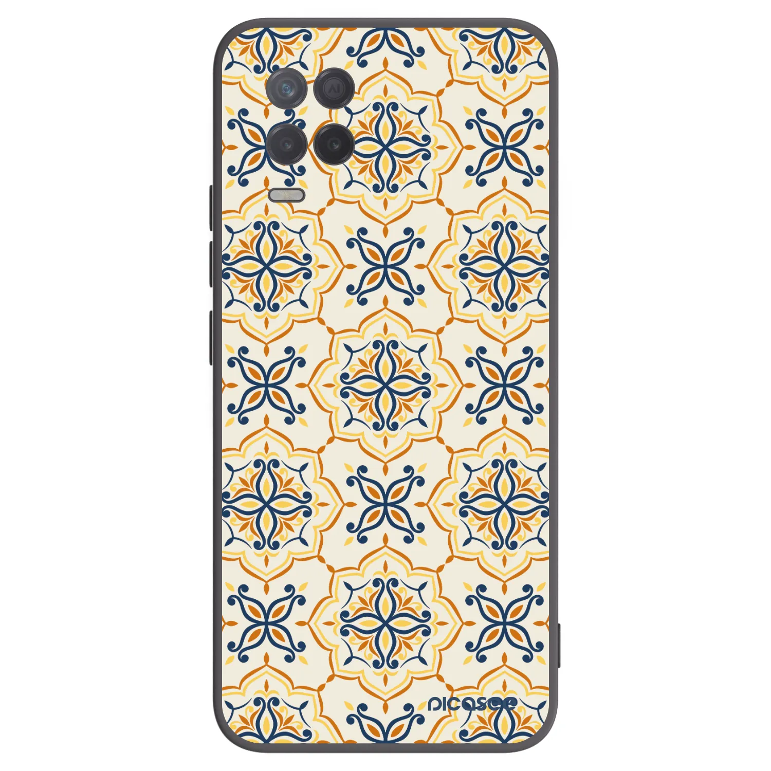 Picasee Realme 8 5G Hülle - Schwarzes Silikon - Majolica