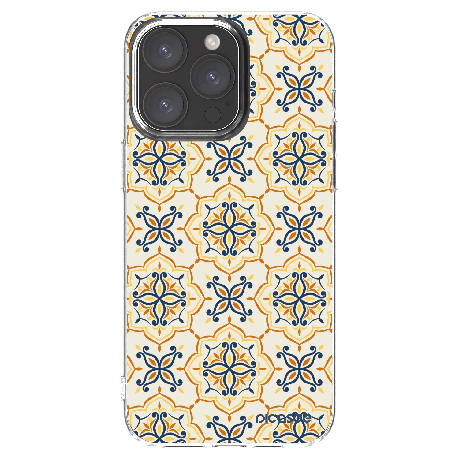 Picasee Apple iPhone 15 Pro Max Hülle - Transparentes Silikon - Majolica