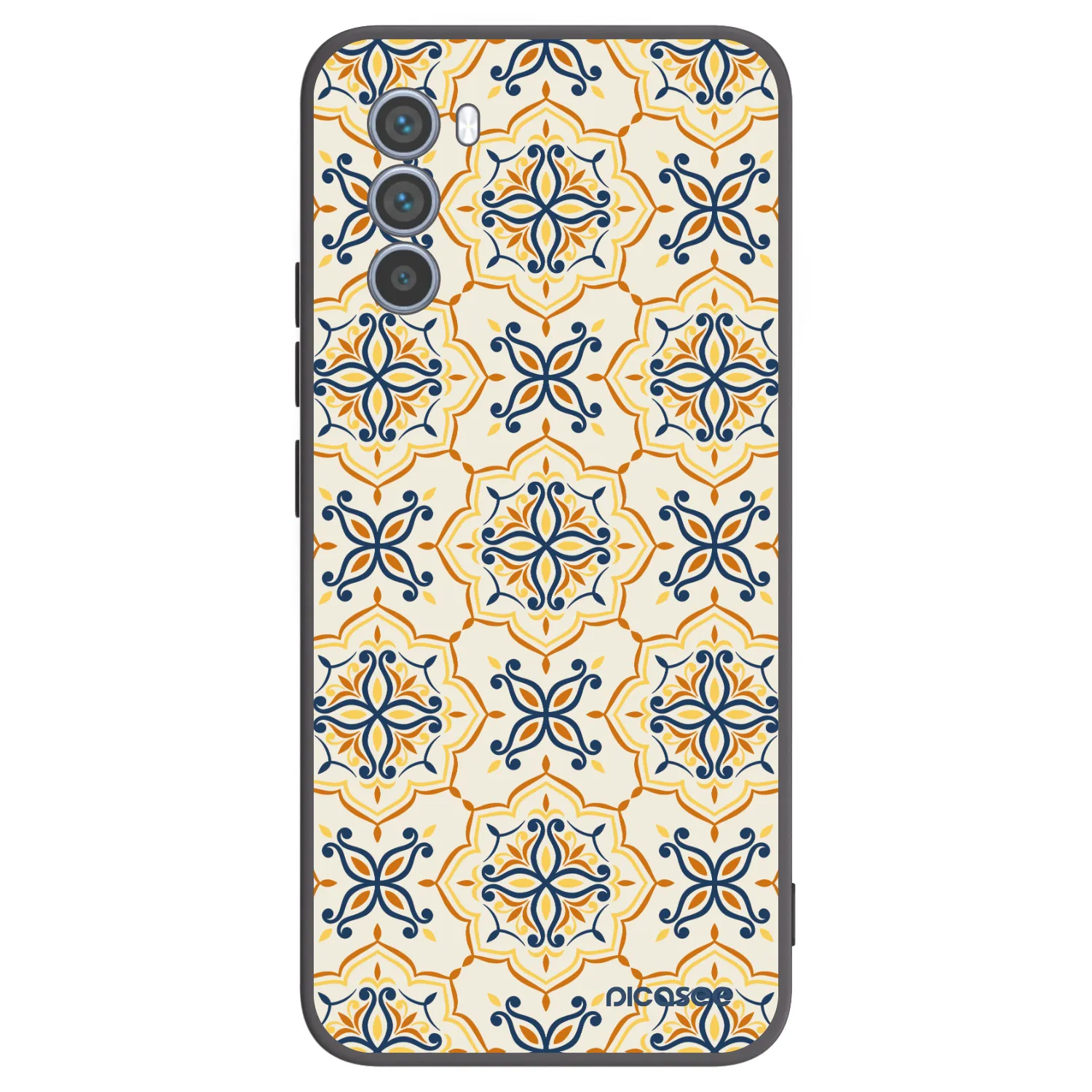 Picasee Motorola Moto G62 Hülle - Schwarzes Silikon - Majolica