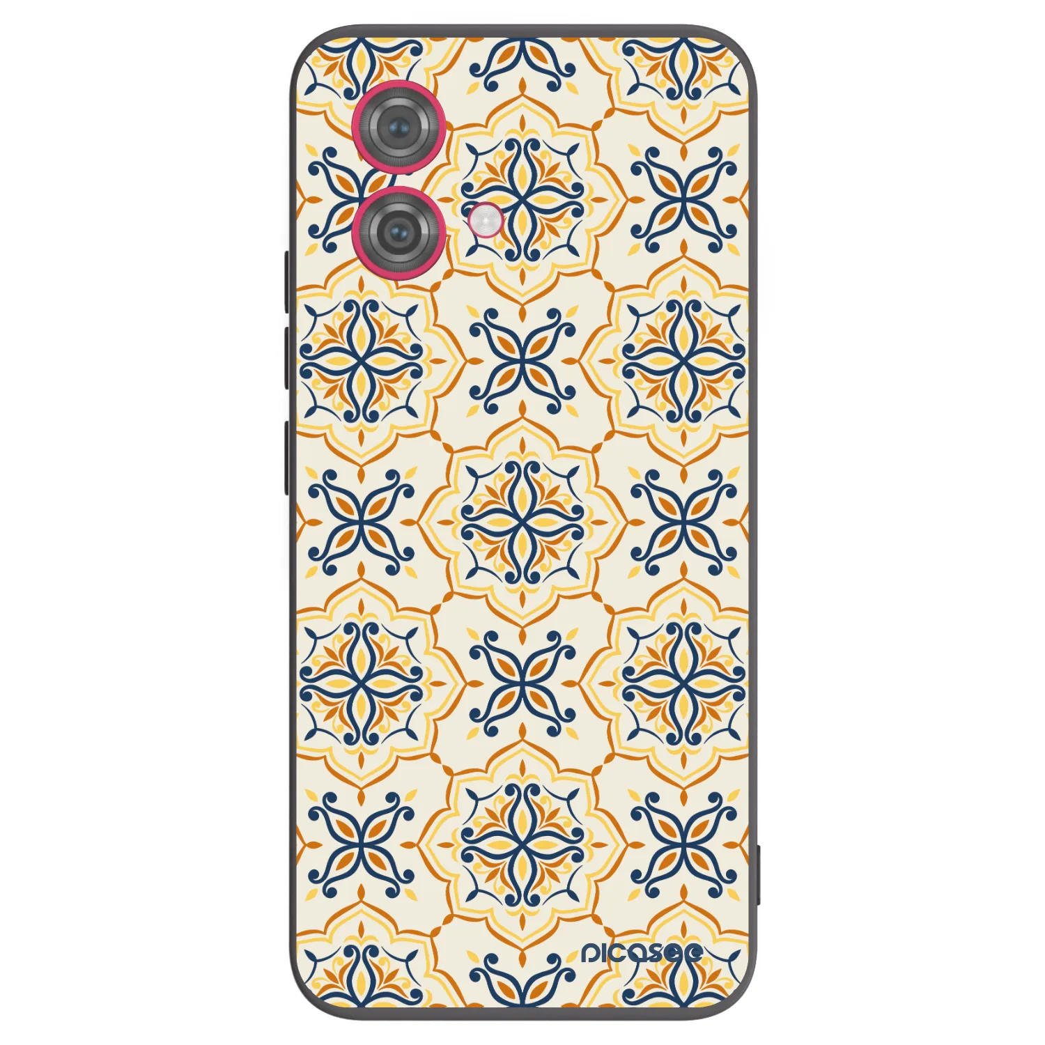 Picasee Motorola Moto G84 5G Hülle - Schwarzes Silikon - Majolica